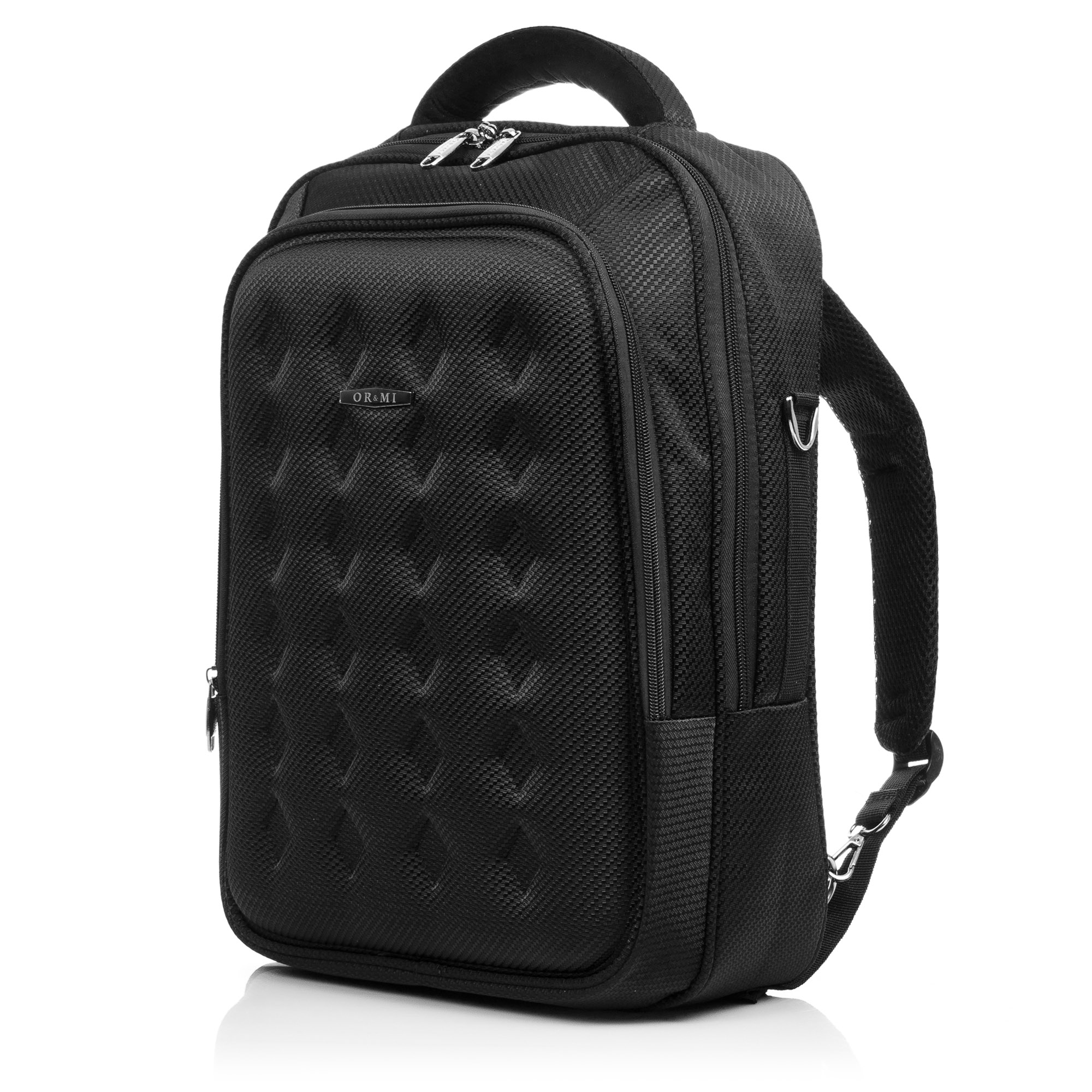 Ormi - Mochila ORMI unissexo para portátil e netbook. Cor: Preto