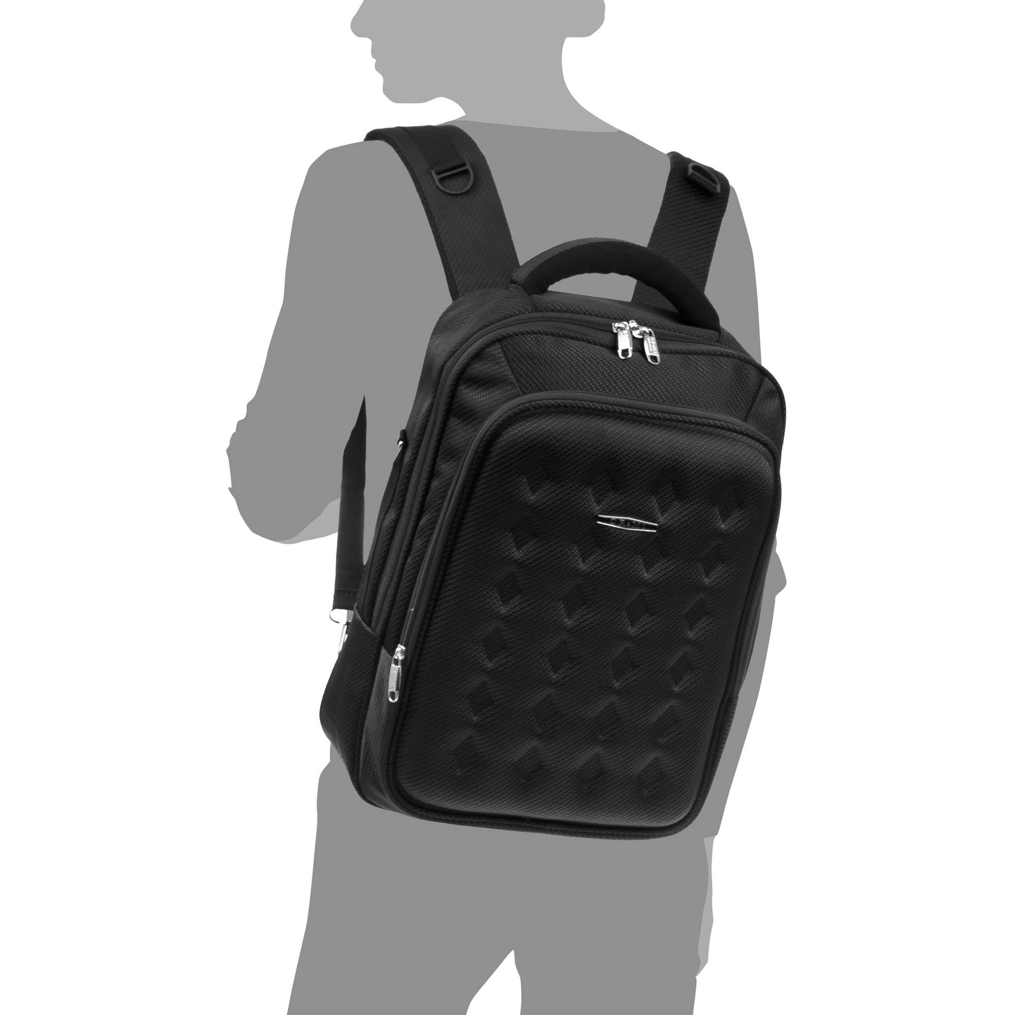 imagem de Mochila ORMI unissexo para portátil e netbook. Cor: Preto5