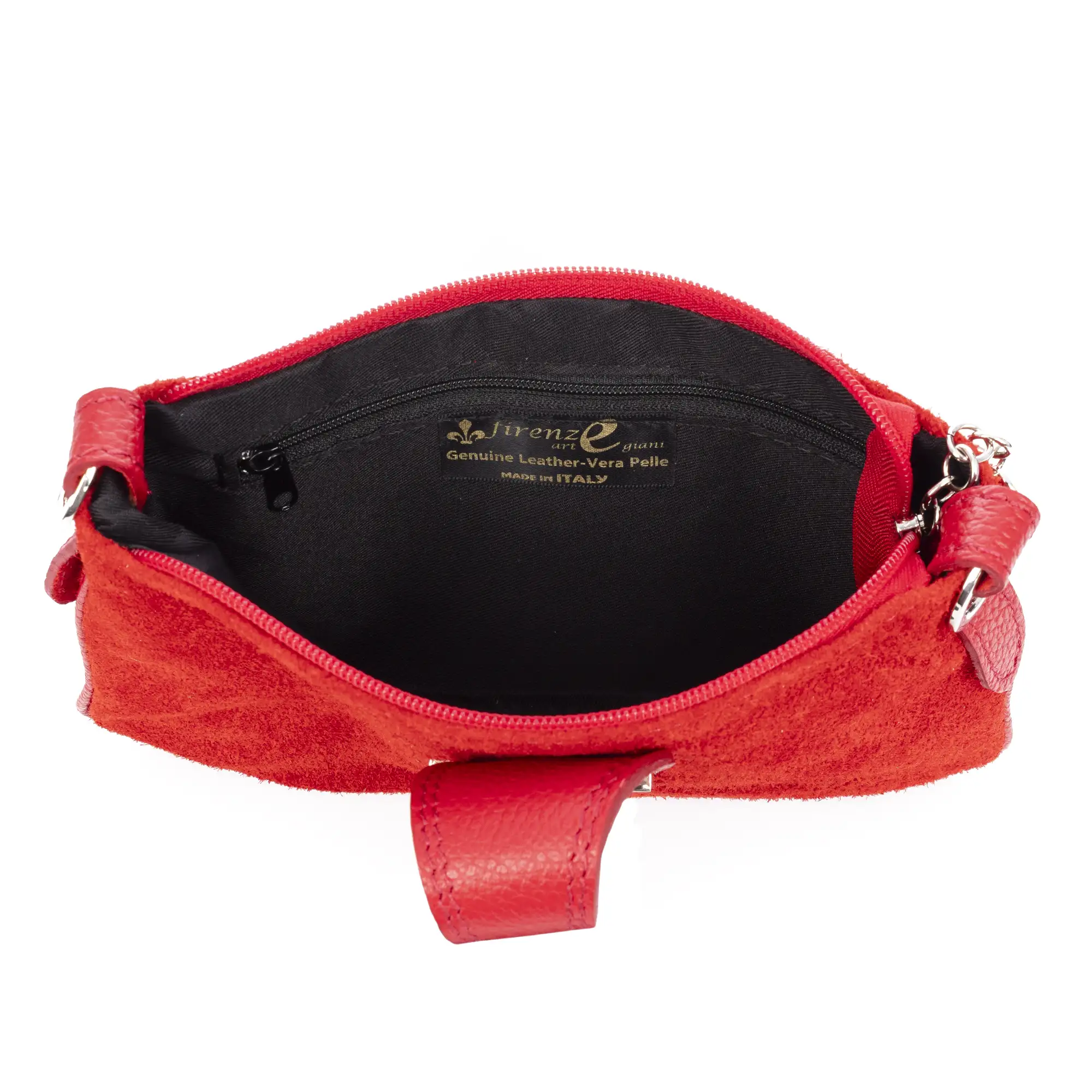 Allerona Bolso de mano Mujer.Piel auténtica Gamuza Dollaro 