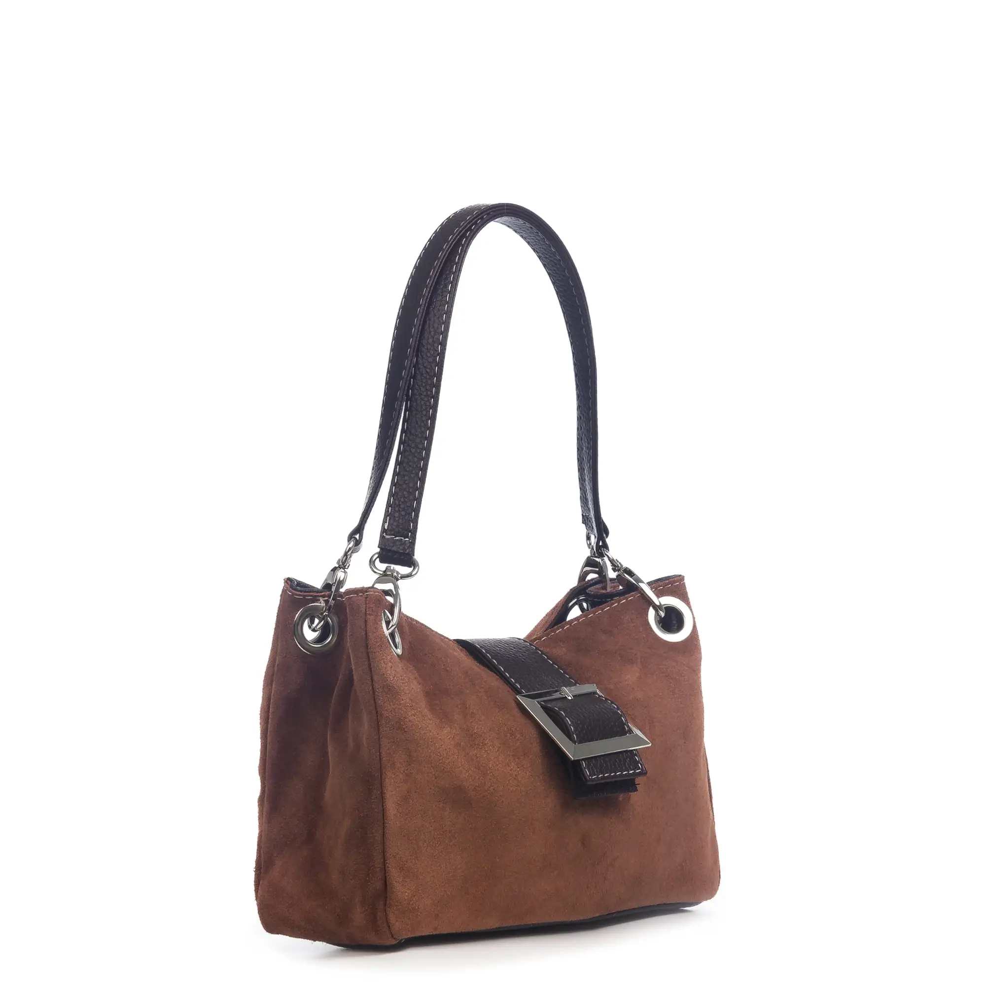 Anzio Bolso de hombro Mujer.Piel auténtica Gamuza  