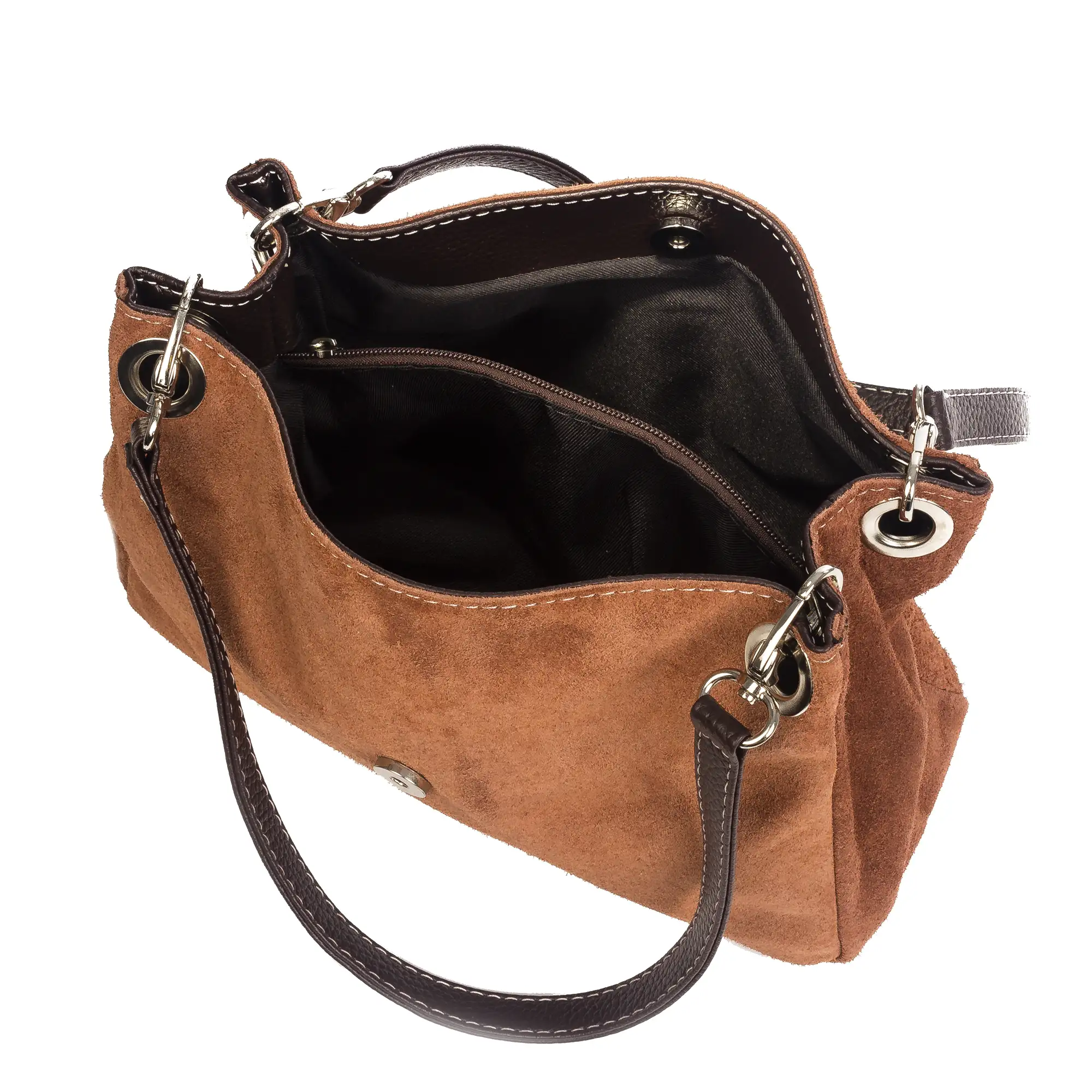 Anzio Bolso de hombro Mujer.Piel auténtica Gamuza  