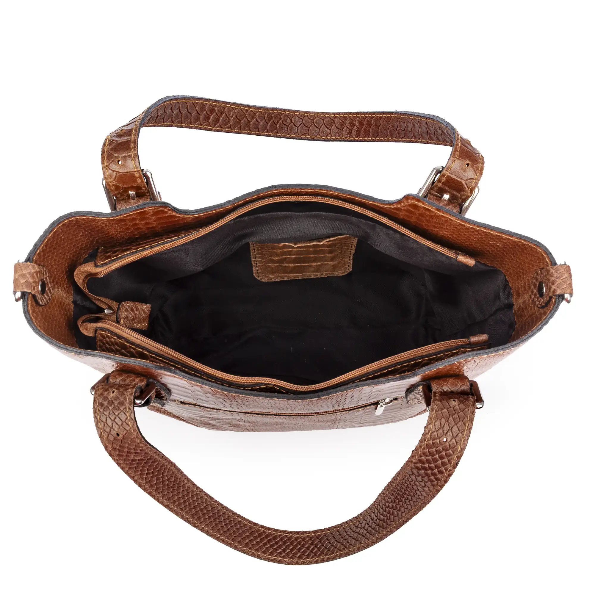Arezzo Bolso tote Mujer.Piel auténtica Gamuza Grabado Serpiente