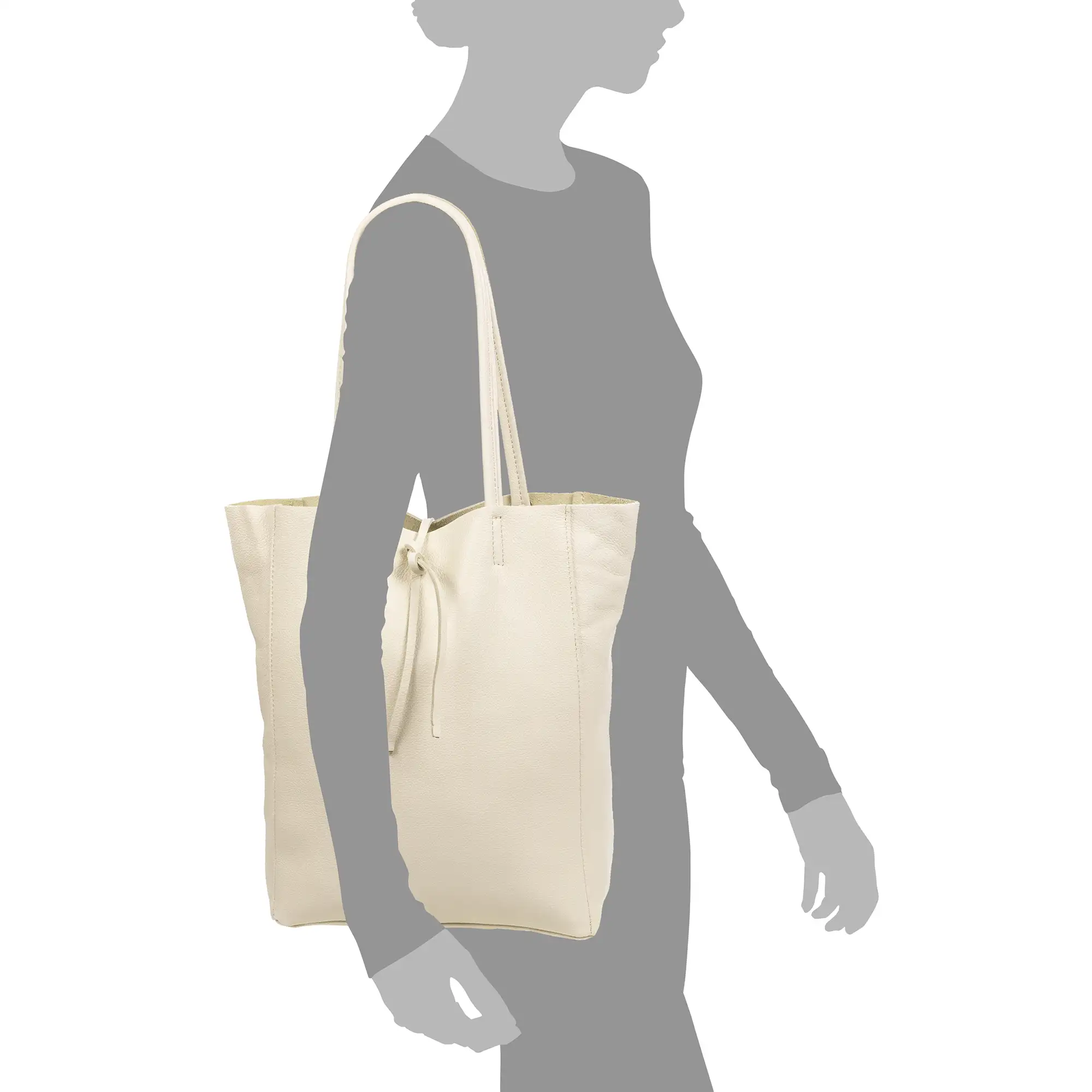 Sefora Bolso Shopper Mujer. Piel auténtica Dollaro.