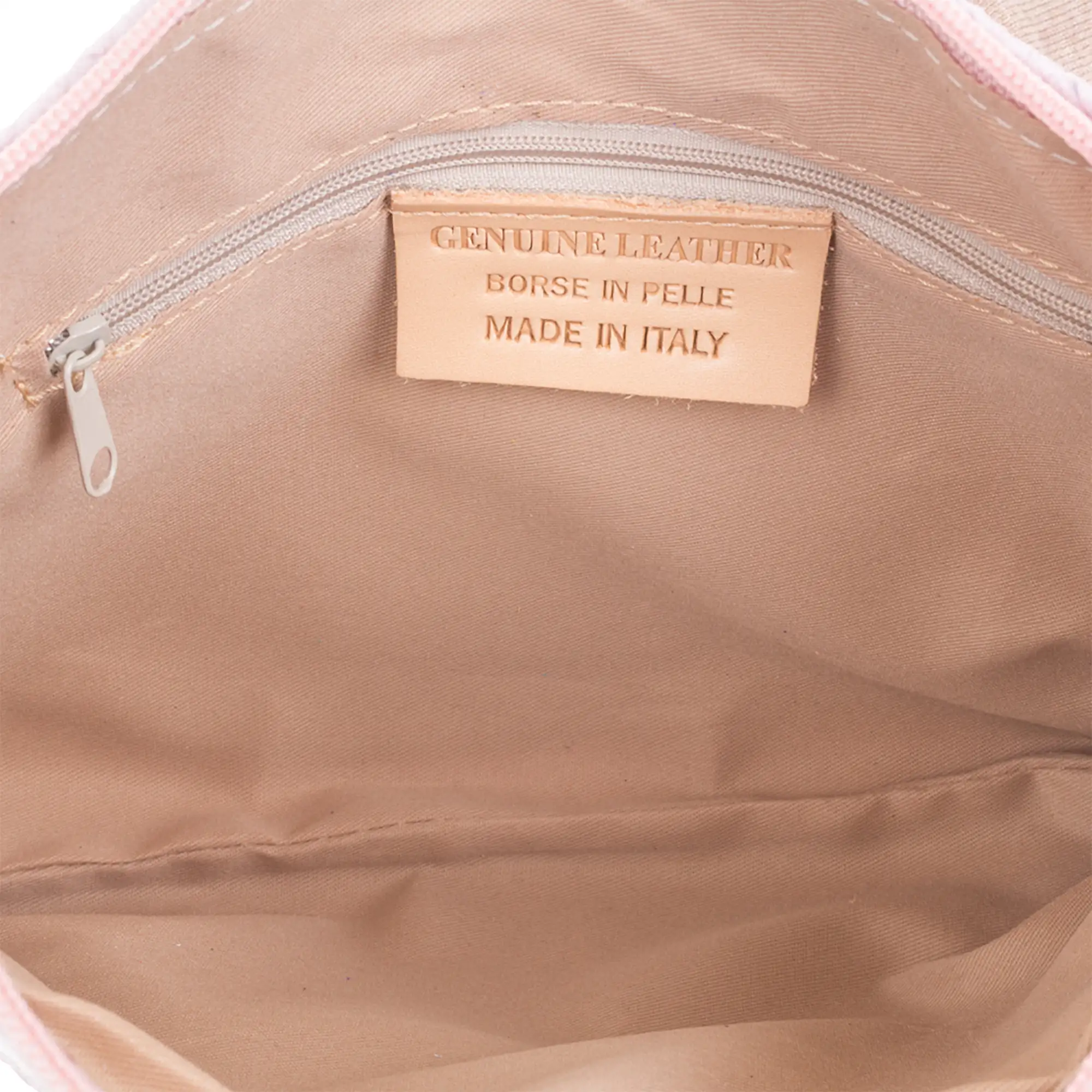 Oderzo Bolso bandolera Mujer.Piel auténtica Gamuza Grabado Espiga 