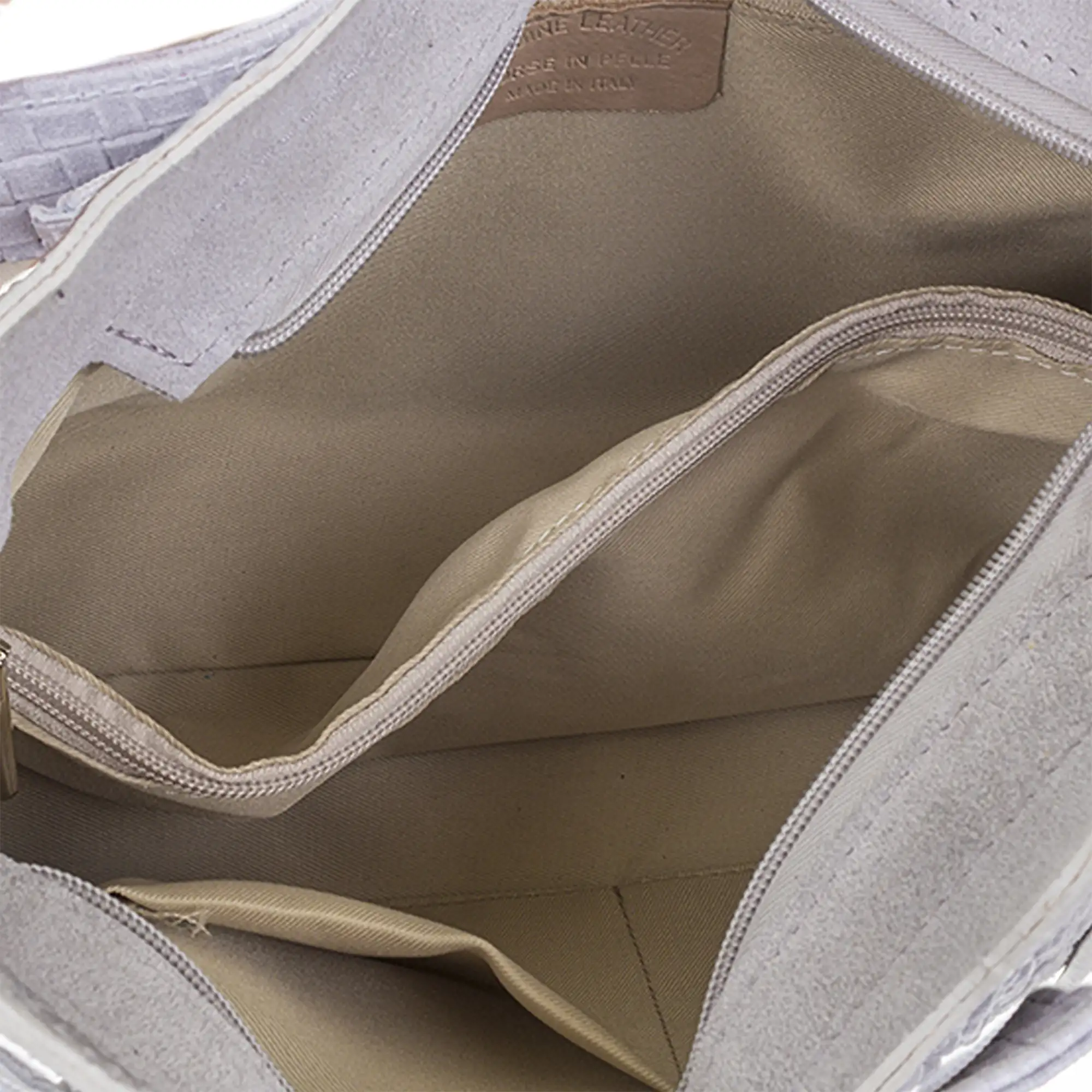 Fiesole Bolso tote Mujer.Piel auténtica Gamuza Grabado Cocodrilo 
