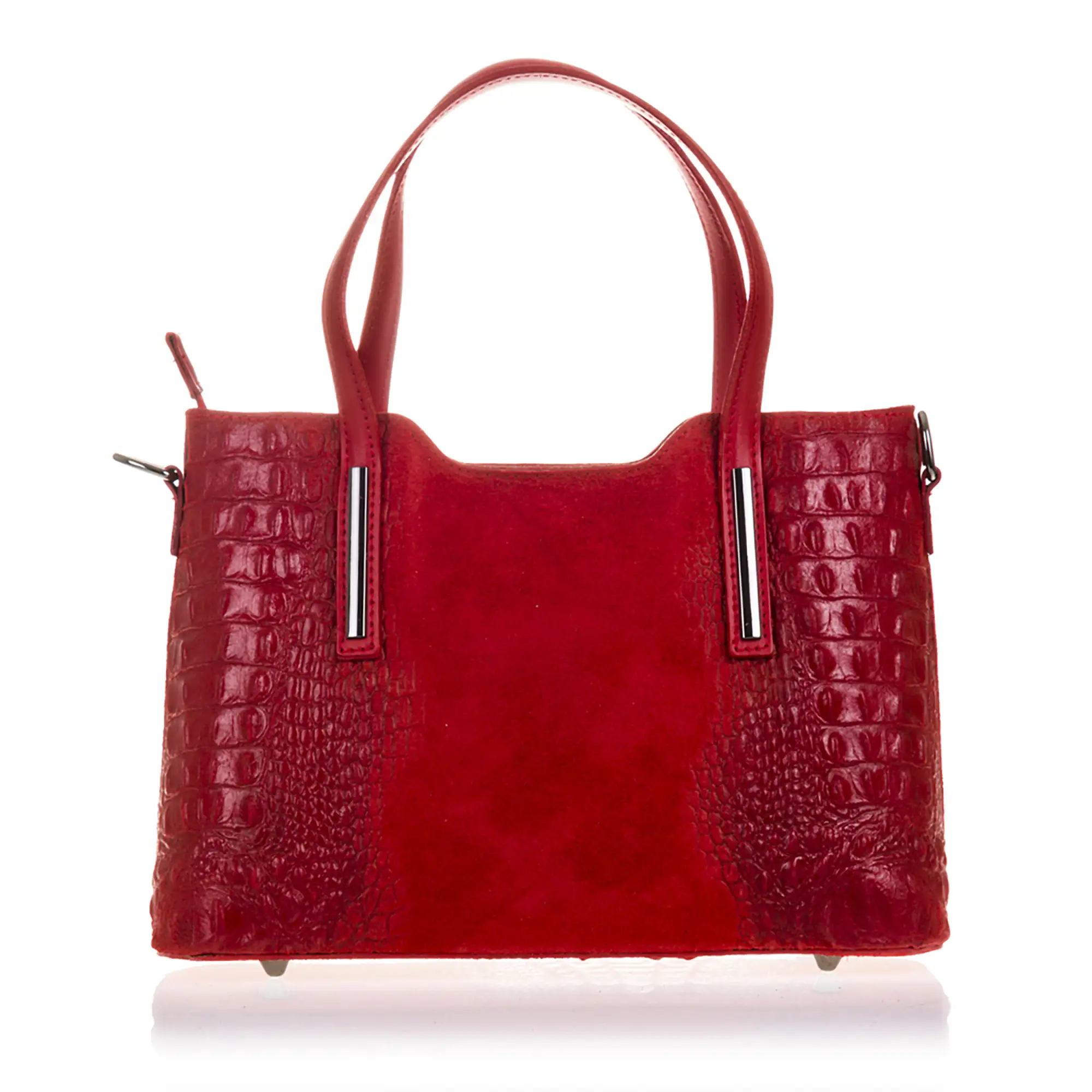 Fiesole Bolso tote Mujer.Piel auténtica Gamuza Grabado Cocodrilo 