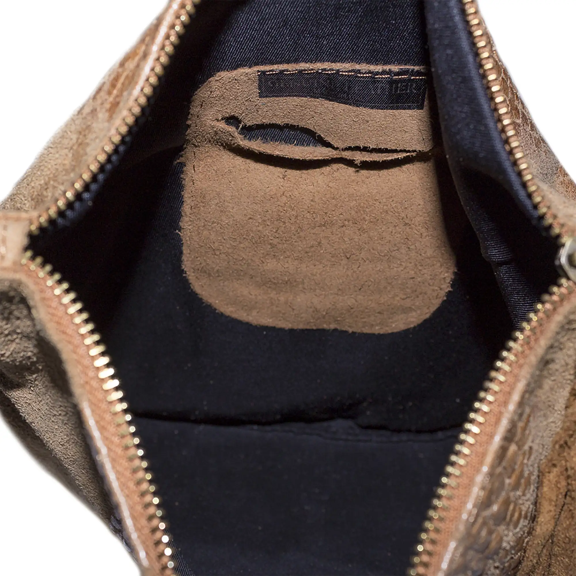 Mantova Bolso bandolera Mujer.Piel auténtica Gamuza Grabado Cocodrilo 