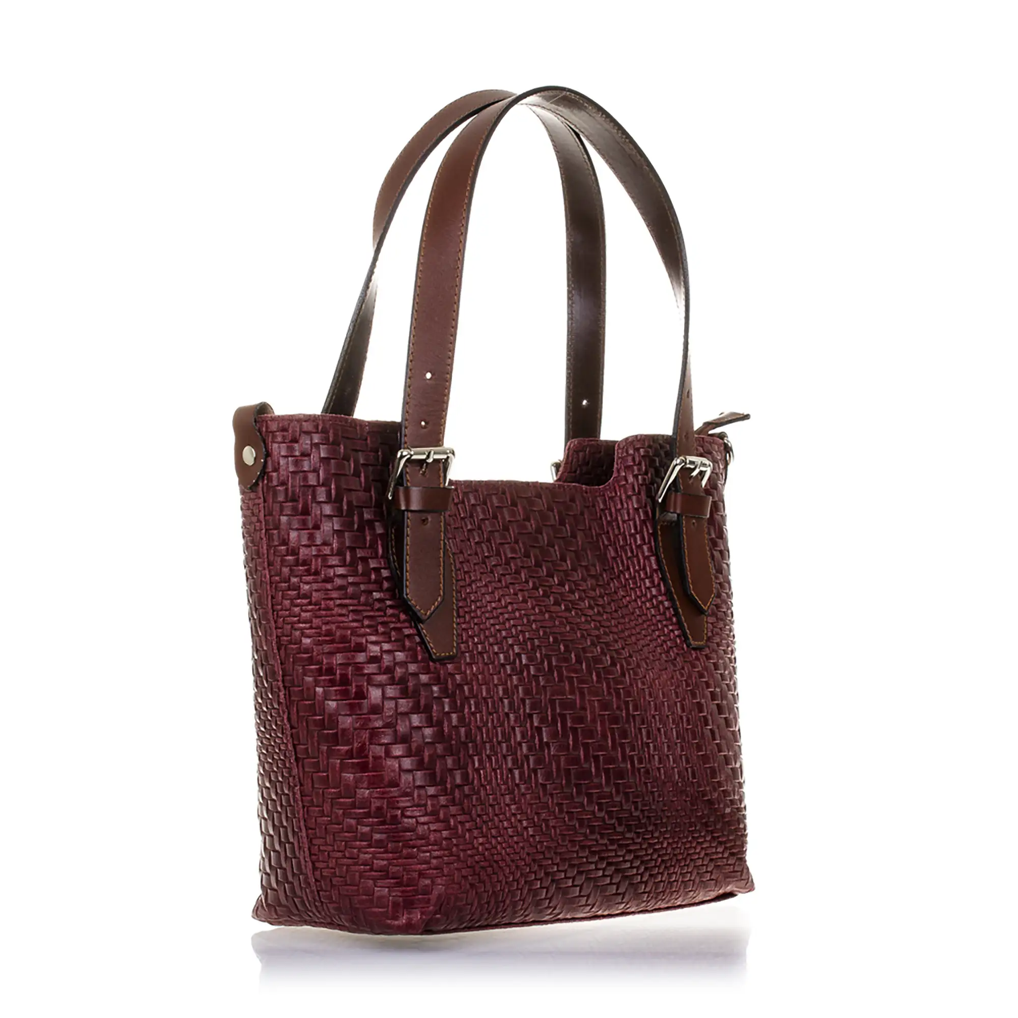 Arezzo Bolso tote Mujer.Piel auténtica Gamuza Grabado Entrelazado 