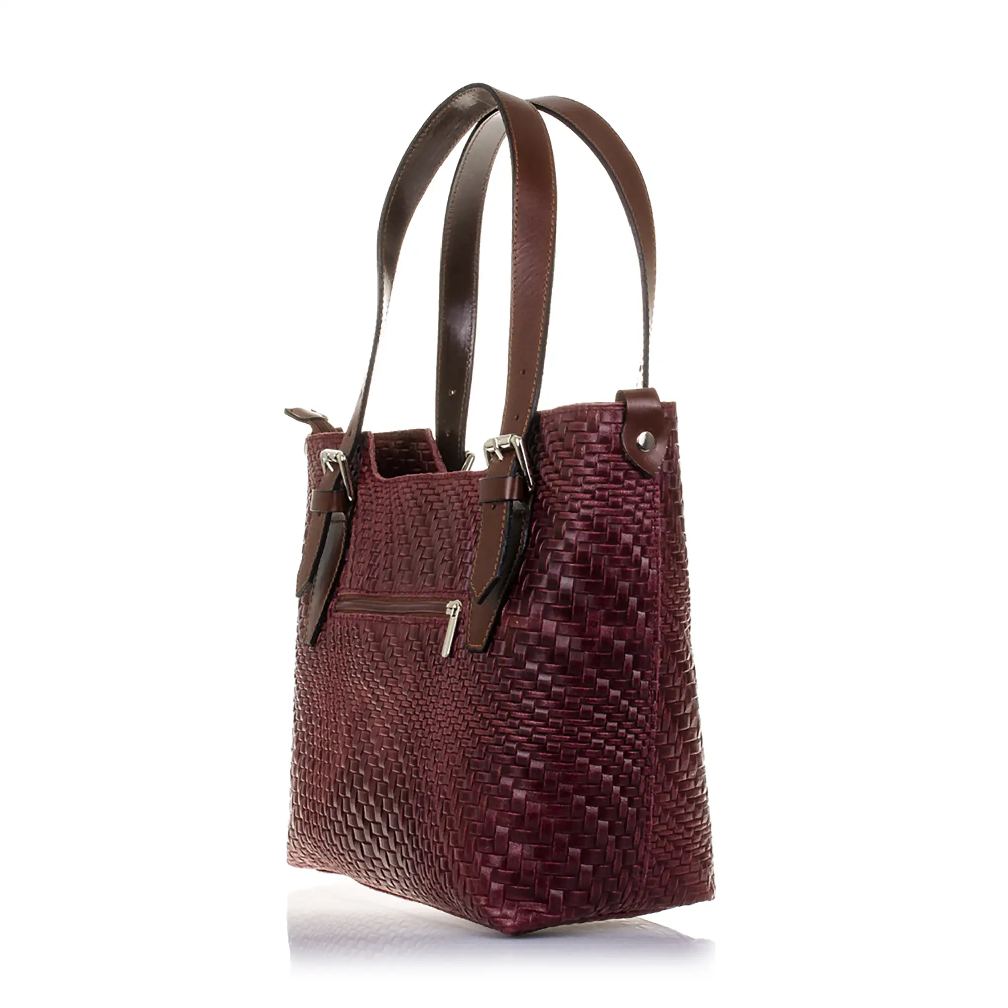 Arezzo Bolso tote Mujer.Piel auténtica Gamuza Grabado Entrelazado 