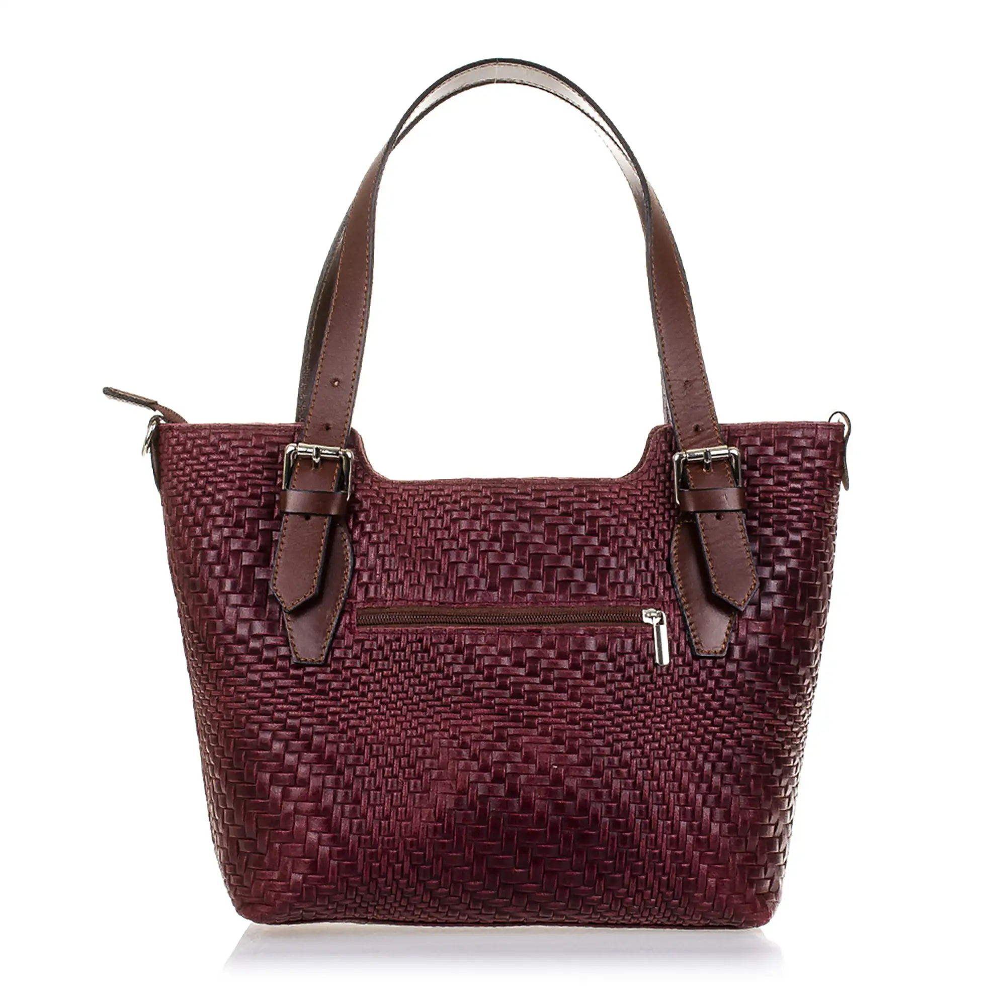 Arezzo Bolso tote Mujer.Piel auténtica Gamuza Grabado Entrelazado 