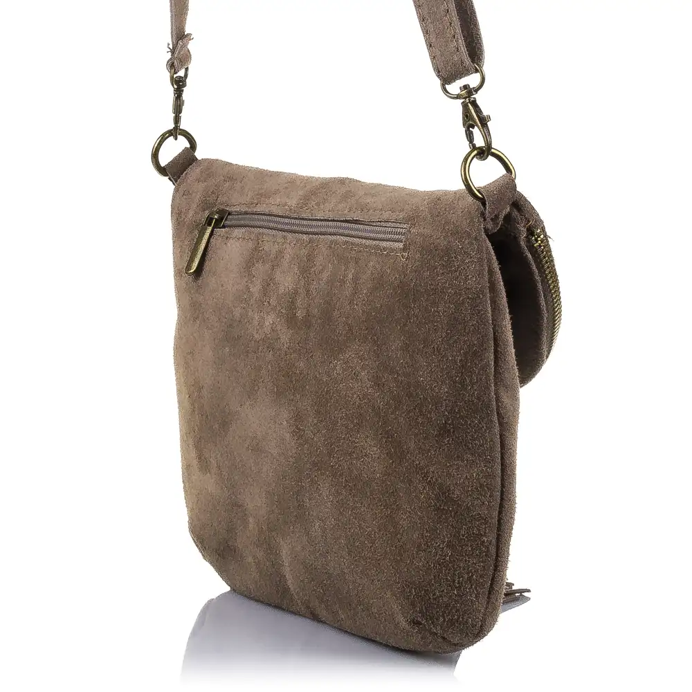 Savelletri Bolso bandolera Mujer.Piel auténtica Gamuza  
