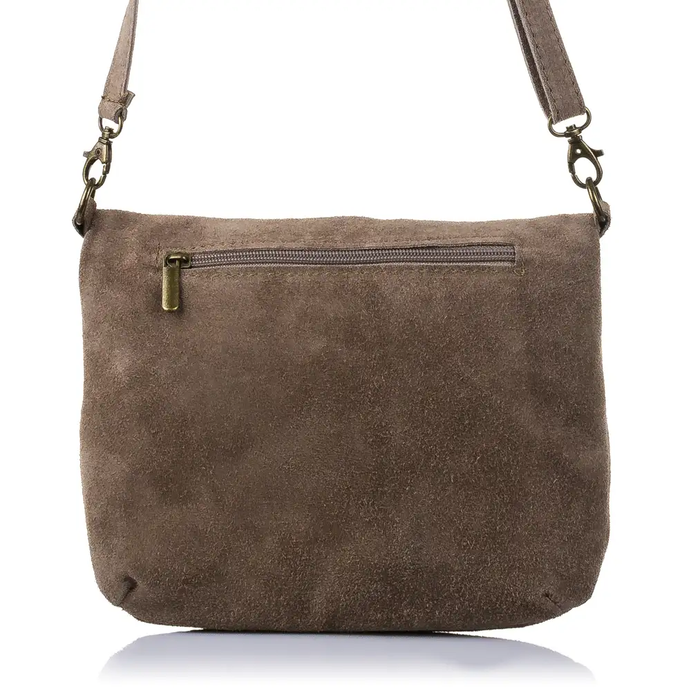 Savelletri Bolso bandolera Mujer.Piel auténtica Gamuza  