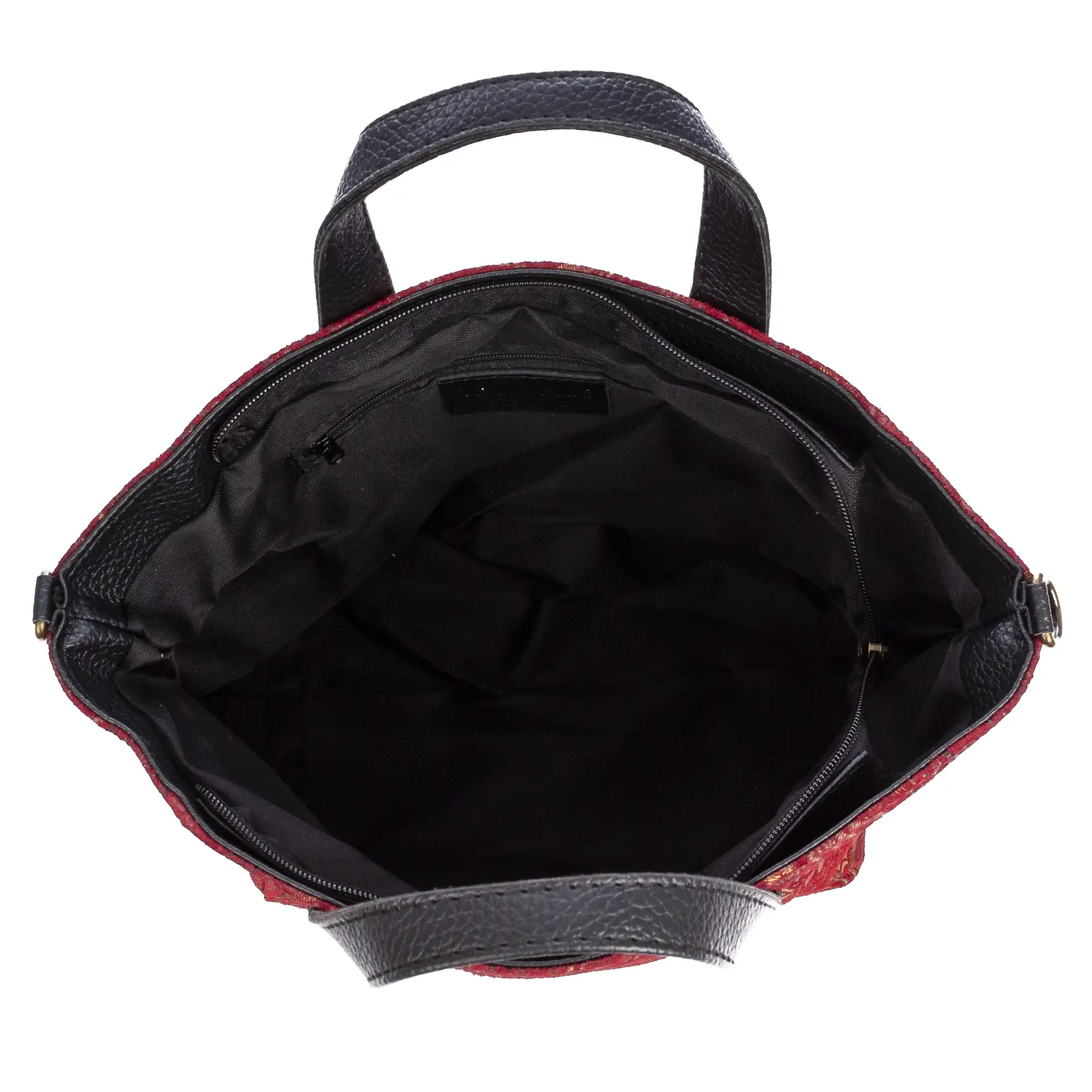 Cassandra bolso tote mujer. Piel auténtica Gamuza estampado arabesco.
