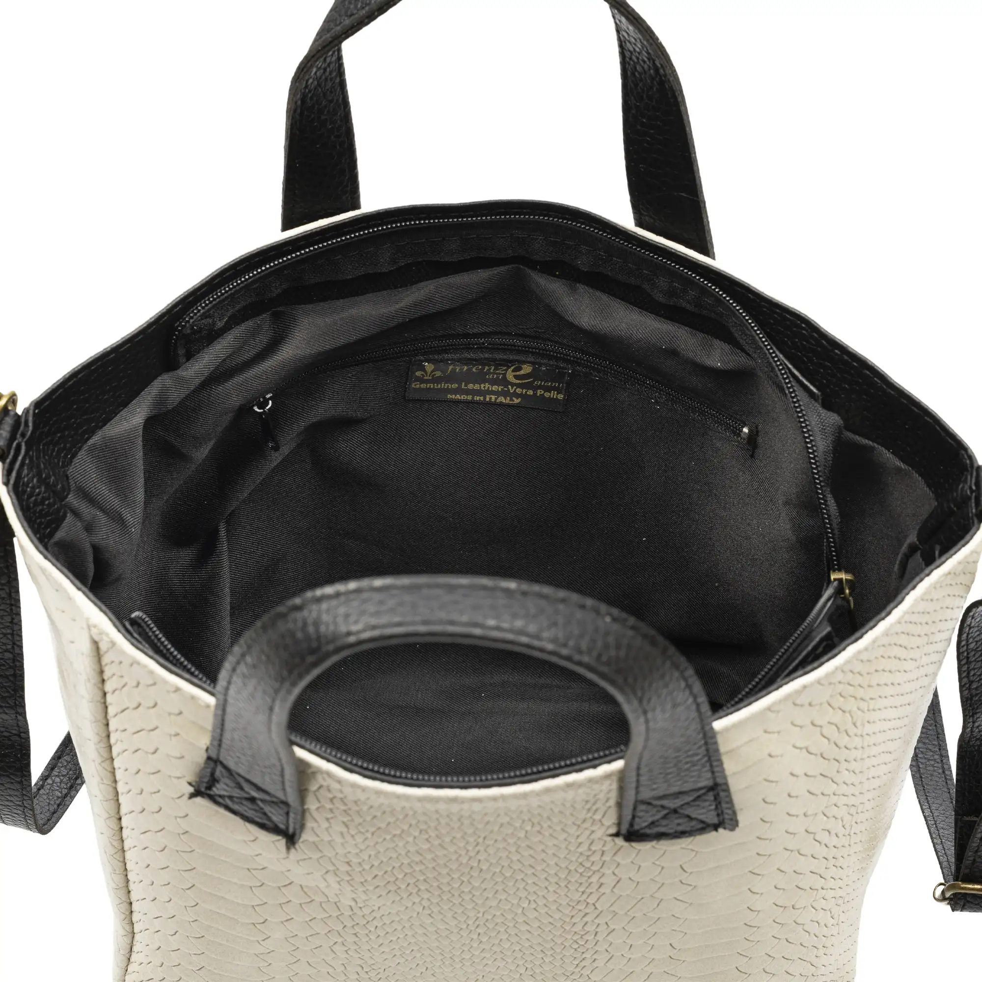 Cassandra Bolso tote Mujer. Piel auténtica Gamuza Grabado Serpiente