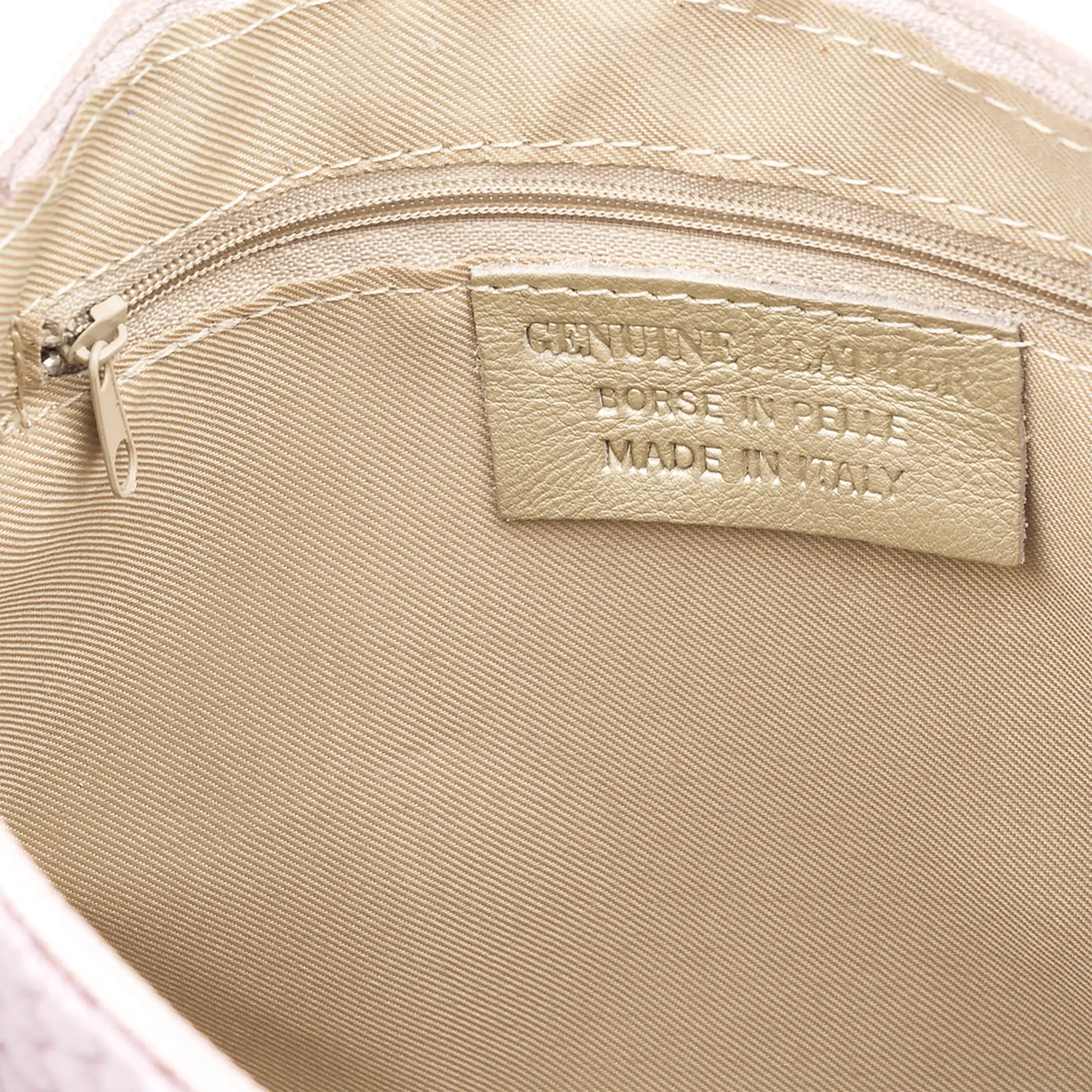 Oderzo Bolso bandolera Mujer.Piel auténtica Gamuza Grabado Espiga 