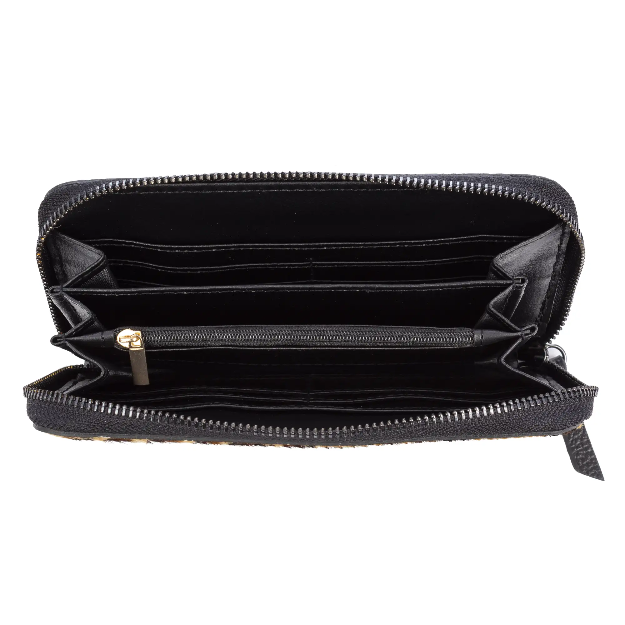 Stella cartera mujer. Piel auténtica Cavallino Leopardo pq.