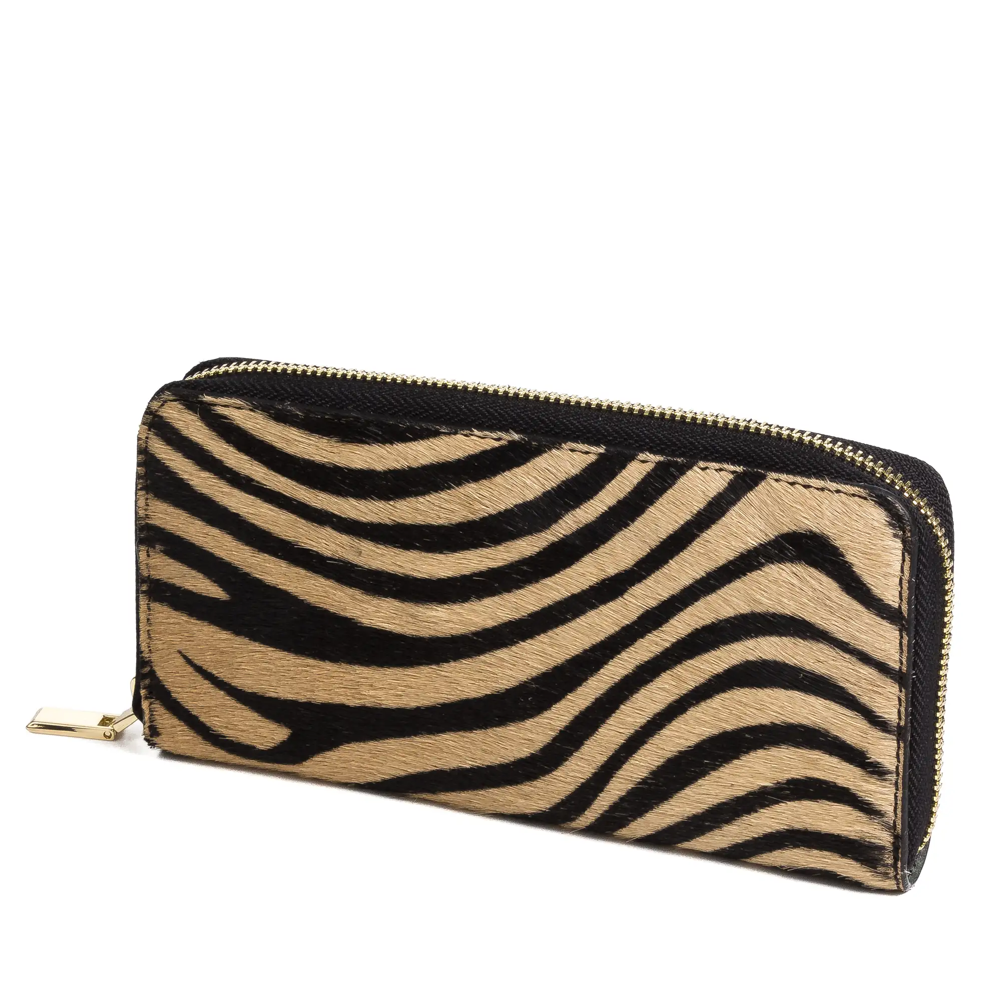Stella Cartera Mujer Mujer. Piel auténtica Cavallino Tigre