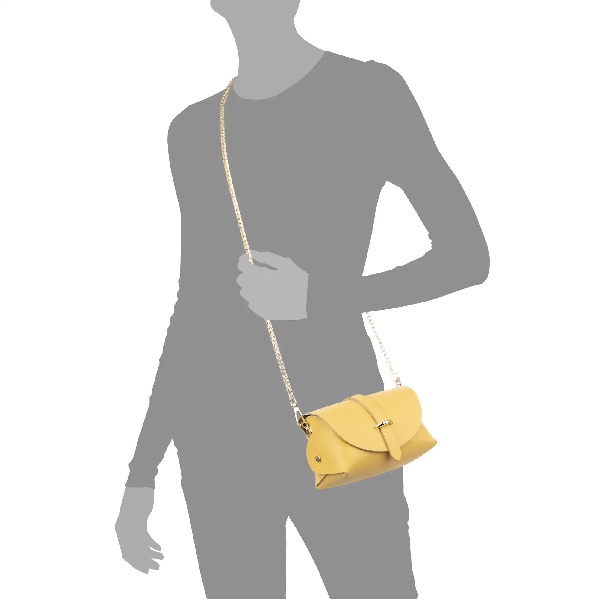 Aurora Bolso bandolera Mujer. Piel auténtica Ruga.