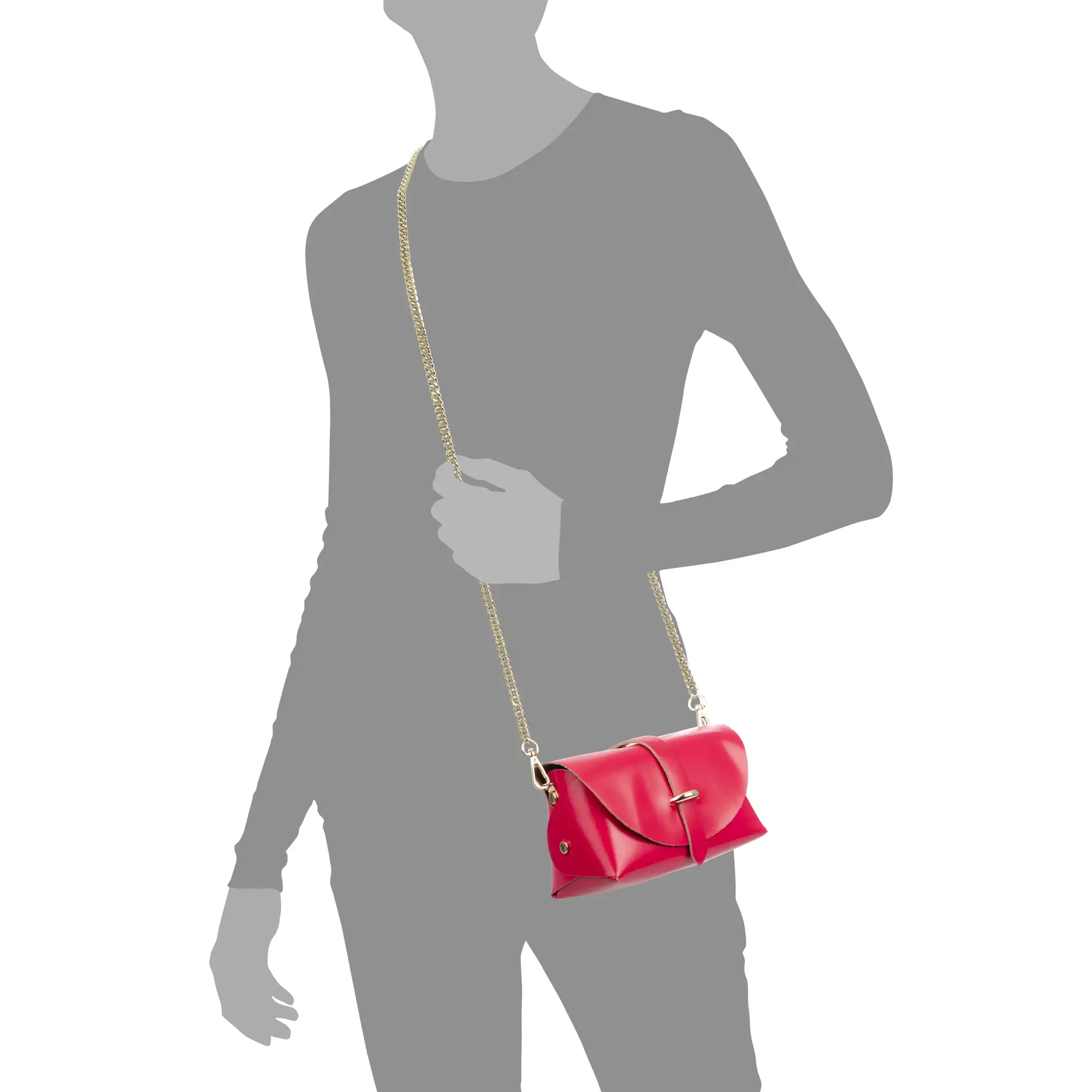 Aurora Bolso bandolera Mujer. Piel auténtica Ruga