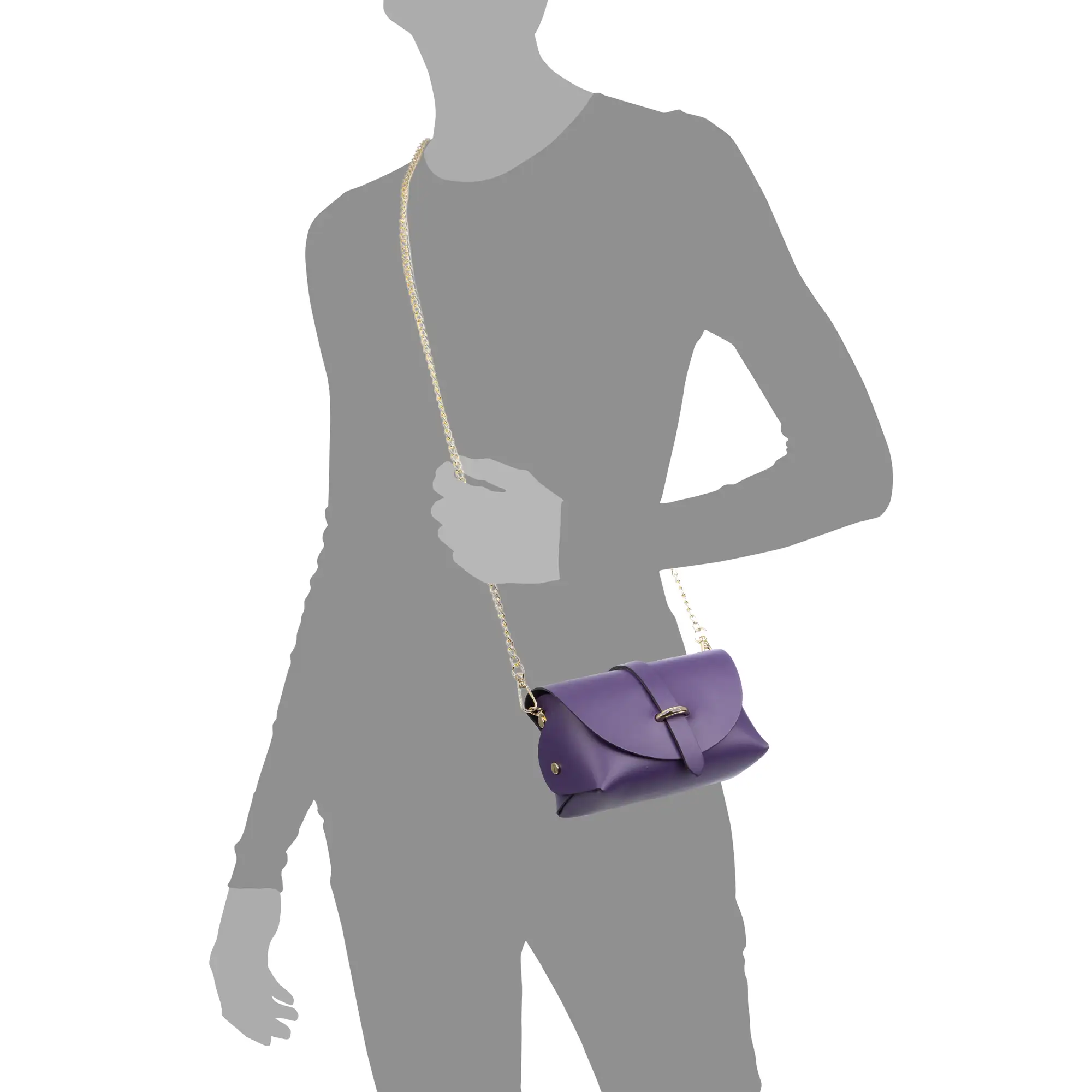 Aurora Bolso bandolera Mujer. Piel auténtica Ruga