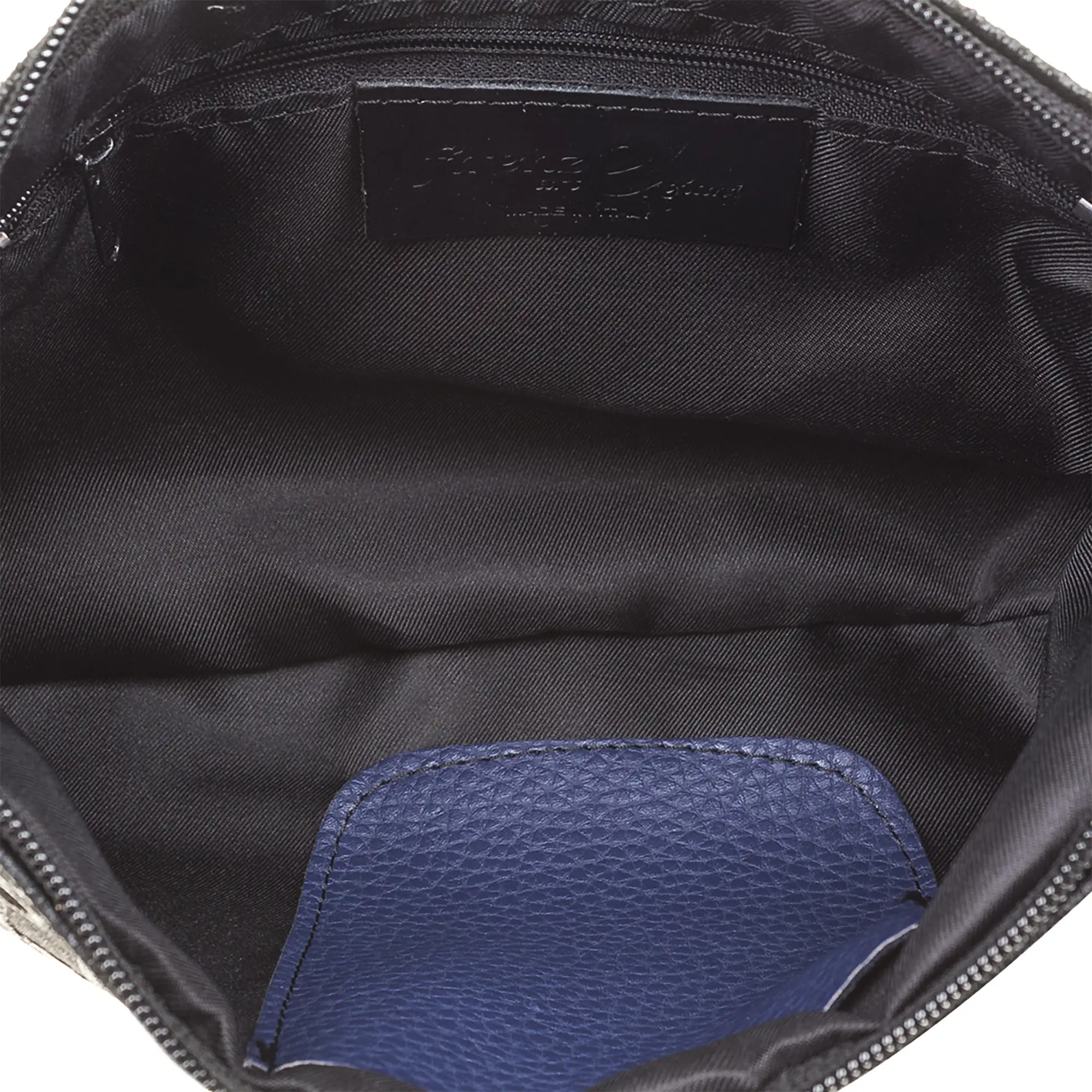 Martia Bolso bandolera Mujer.Piel auténtica Gamuza Grabado Arabesco 