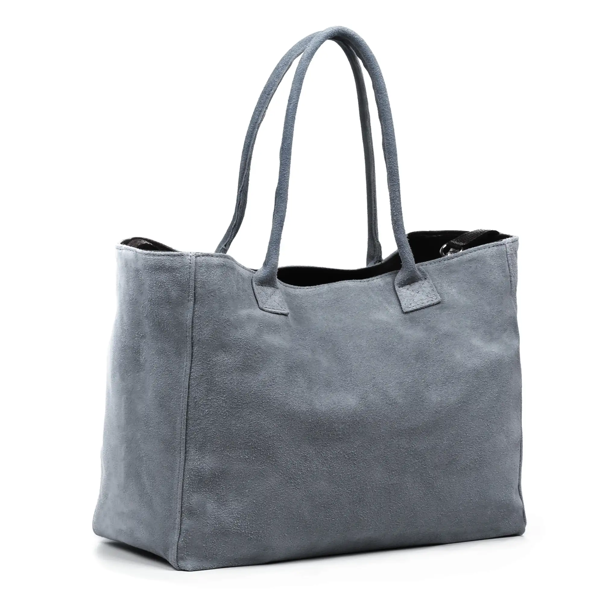 Annagrazia Bolso Shopper Mujer.Piel auténtica Gamuza.