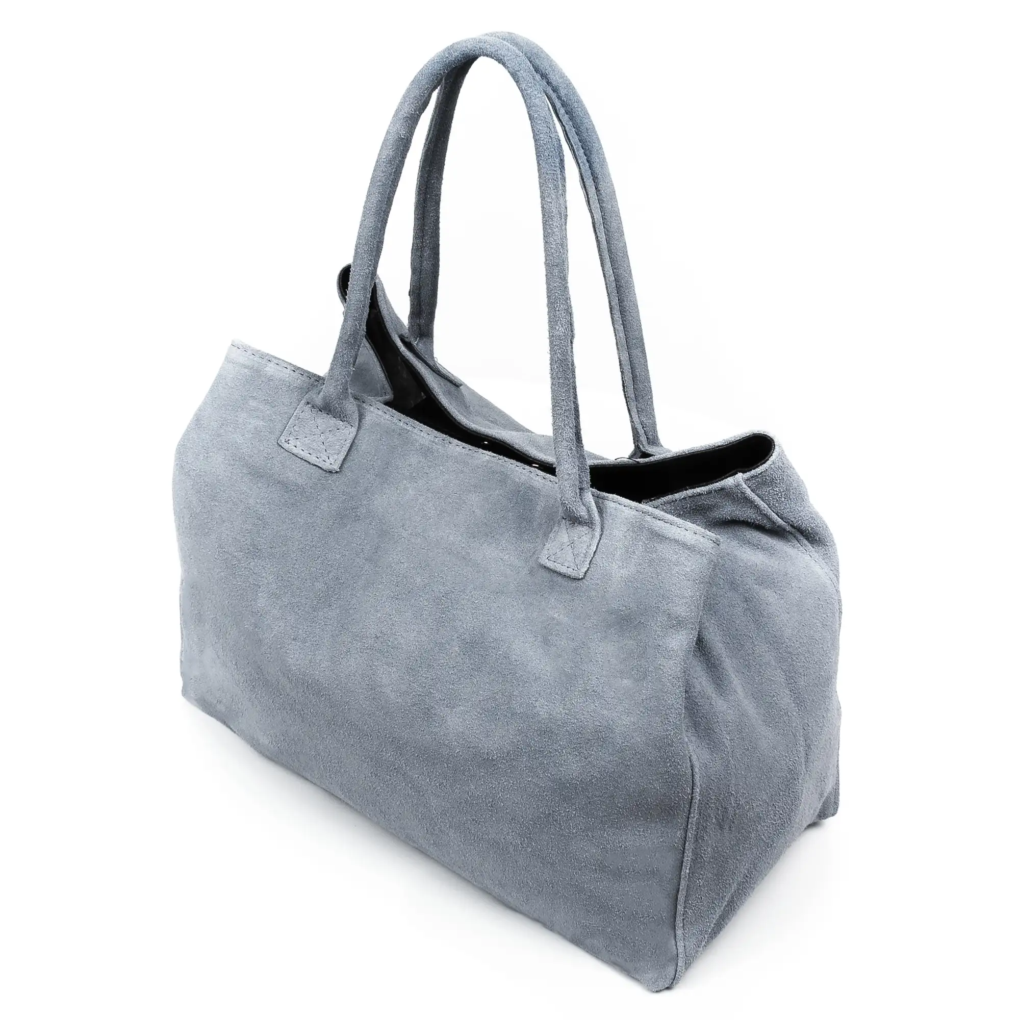 Annagrazia Bolso Shopper Mujer.Piel auténtica Gamuza.