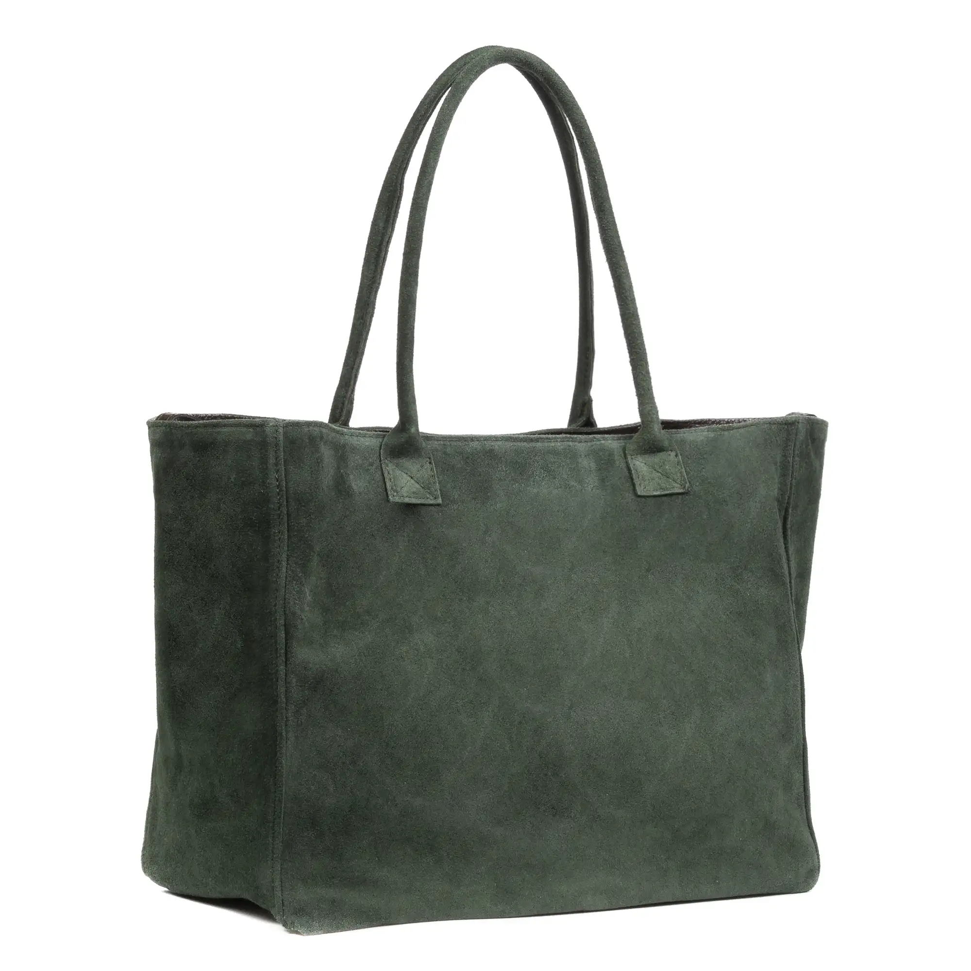 Annagrazia Bolso Shopper Mujer. Piel auténtica Gamuza.