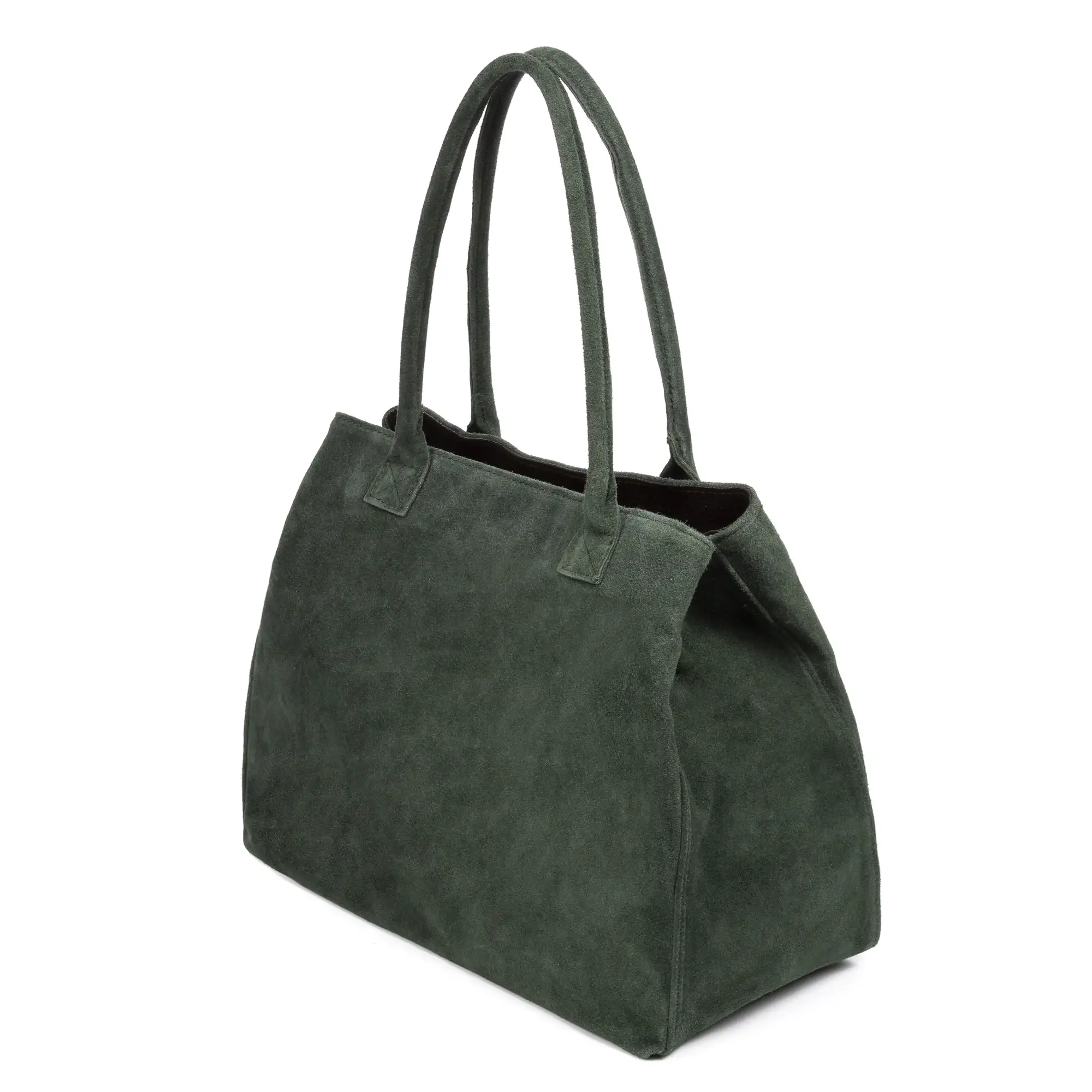 Annagrazia Bolso Shopper Mujer. Piel auténtica Gamuza.