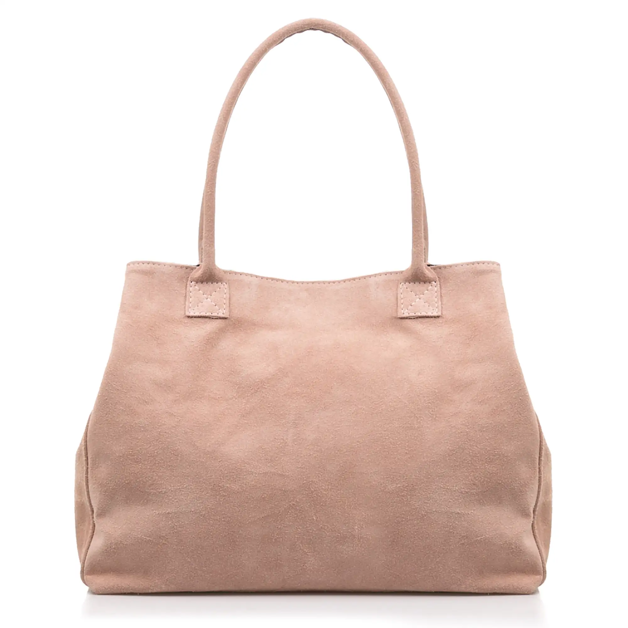 Annagrazia Bolso Shopper Mujer.Piel auténtica Gamuza  