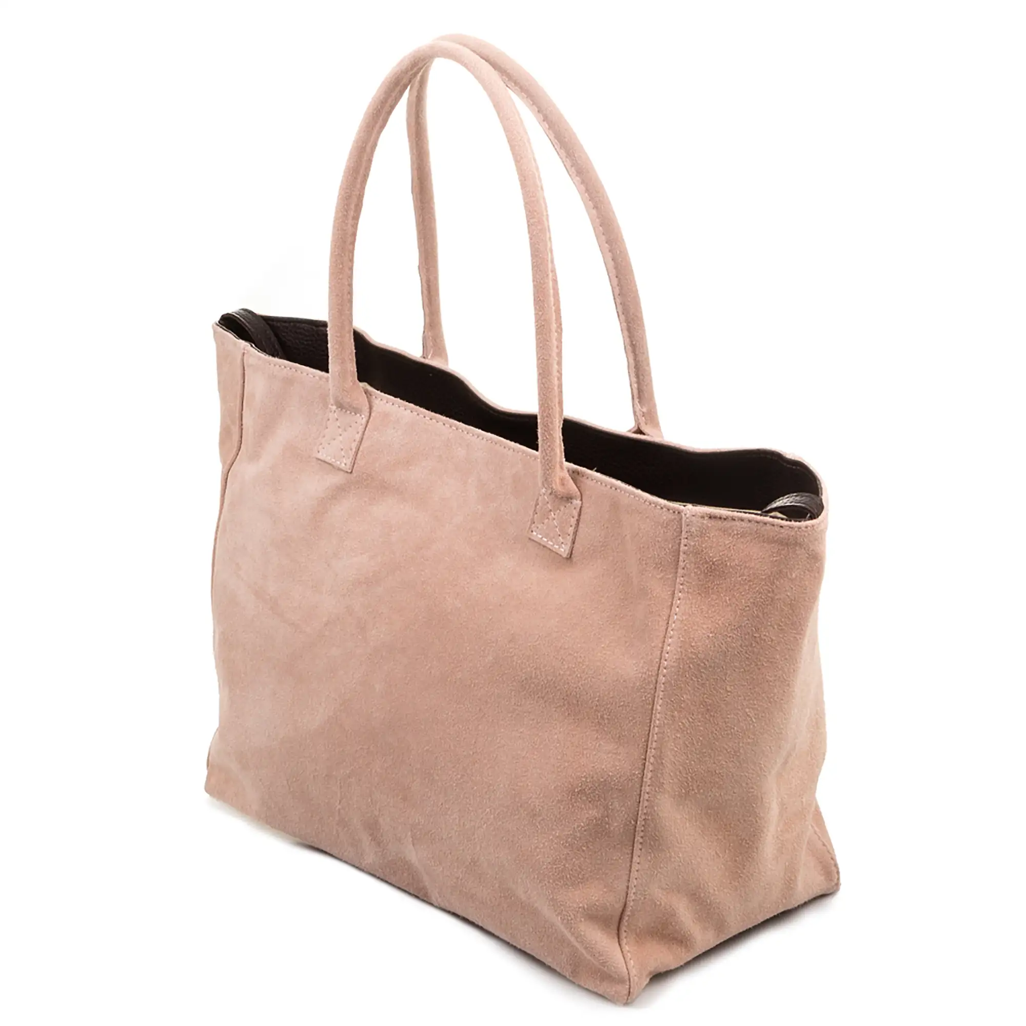 Annagrazia Bolso Shopper Mujer.Piel auténtica Gamuza  