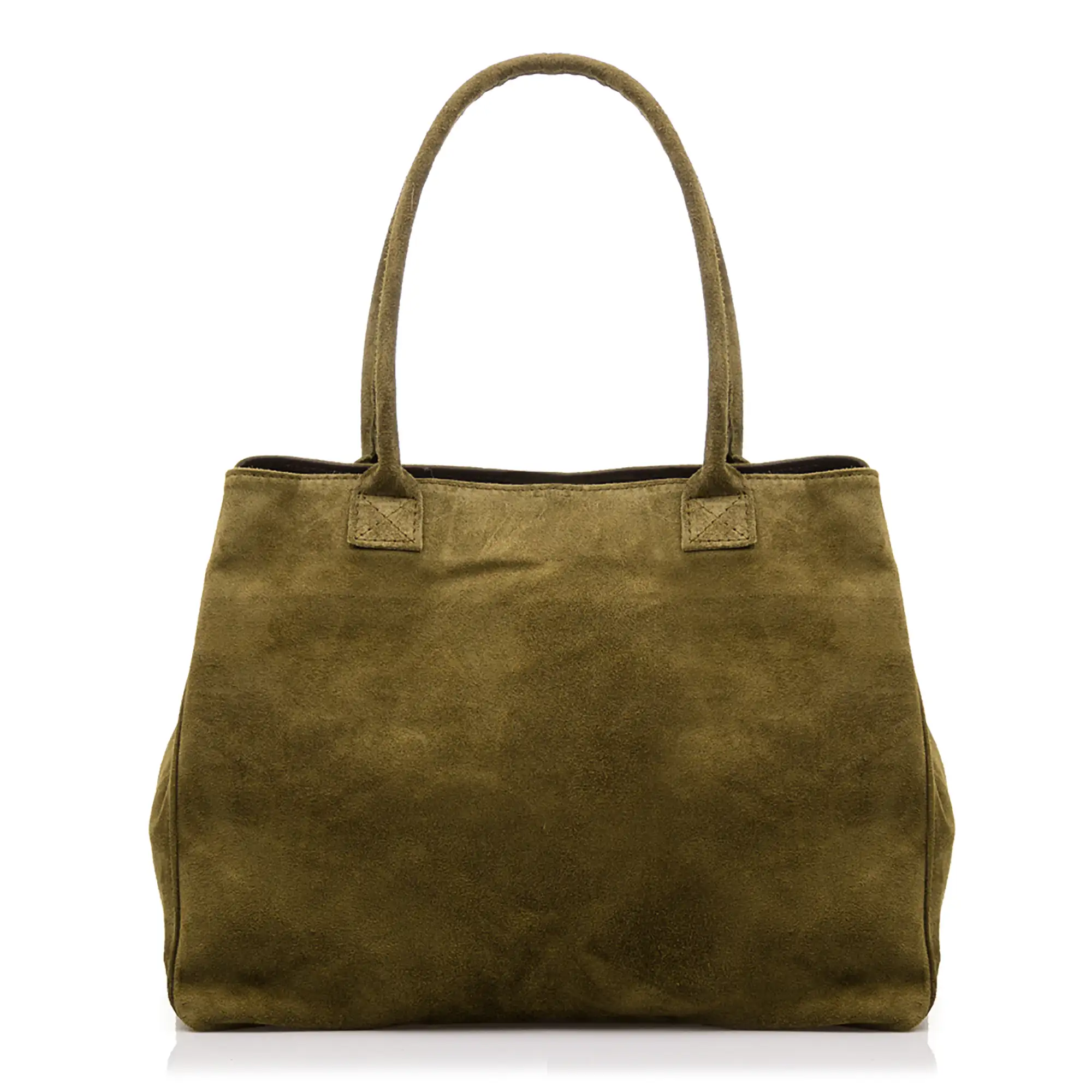 Annagrazia Bolso Shopper Mujer.Piel auténtica Gamuza  