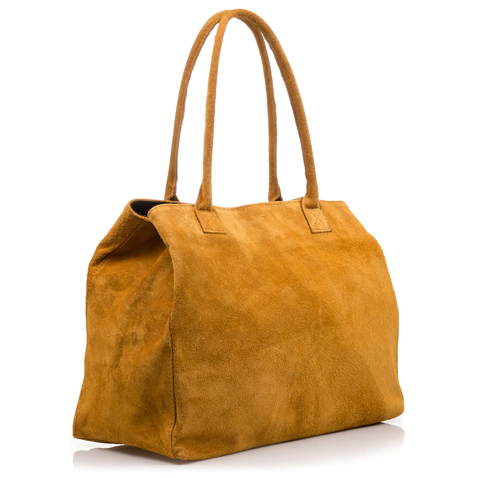 Annagrazia Bolso Shopper Mujer.Piel auténtica Gamuza  