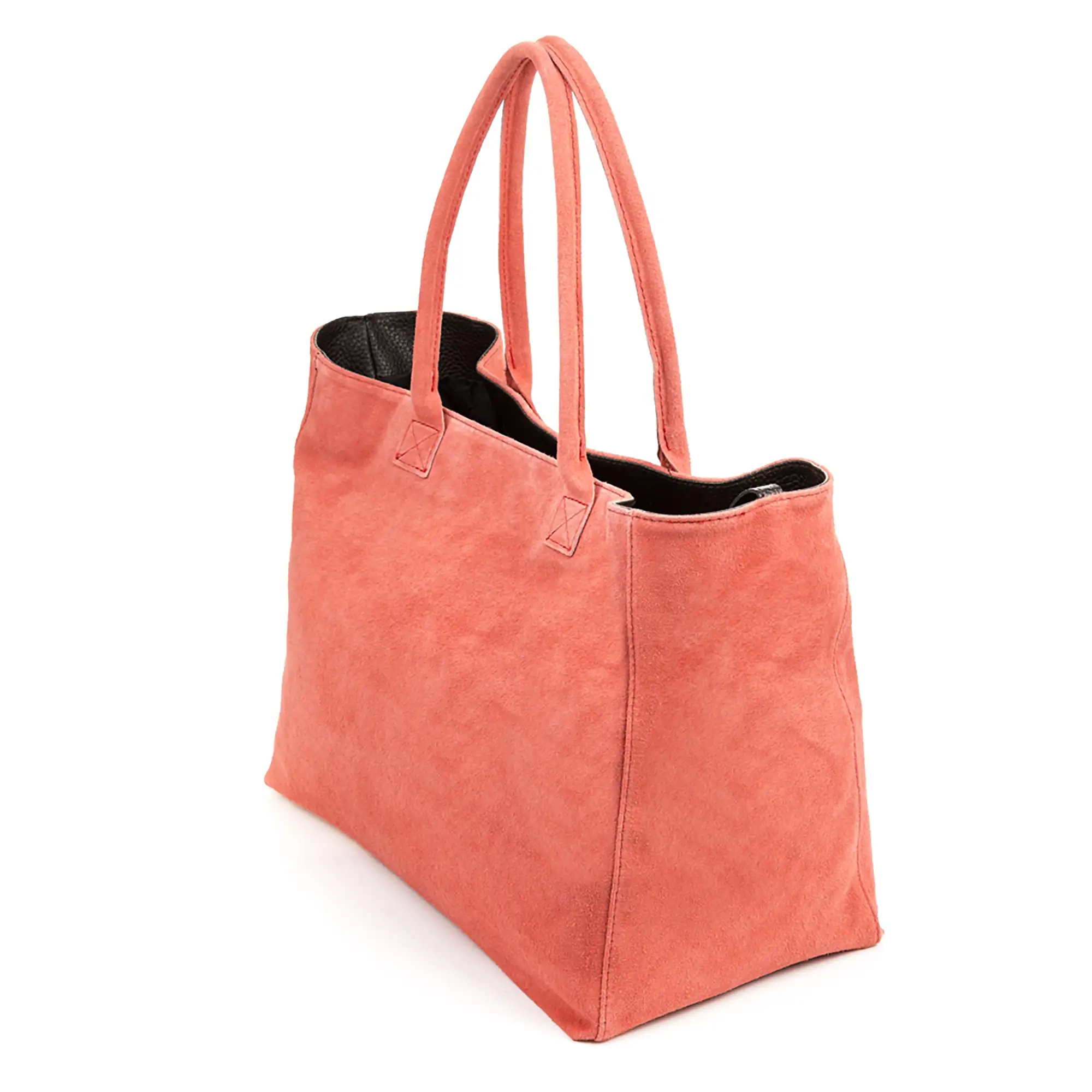 Annagrazia Bolso Shopper Mujer.Piel auténtica Gamuza  