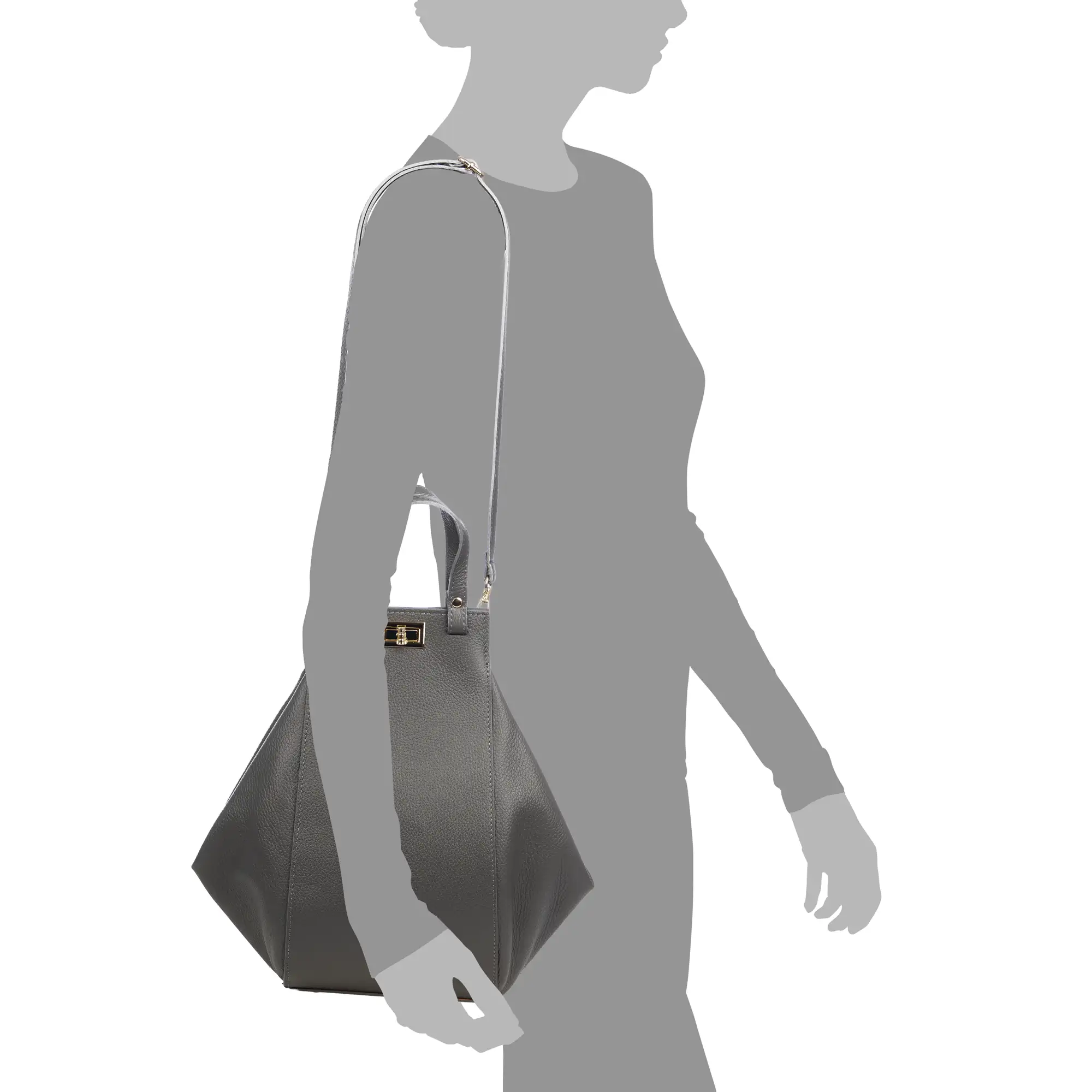 Giusta Bolso de hombro Mujer. Piel auténtica Dollaro.