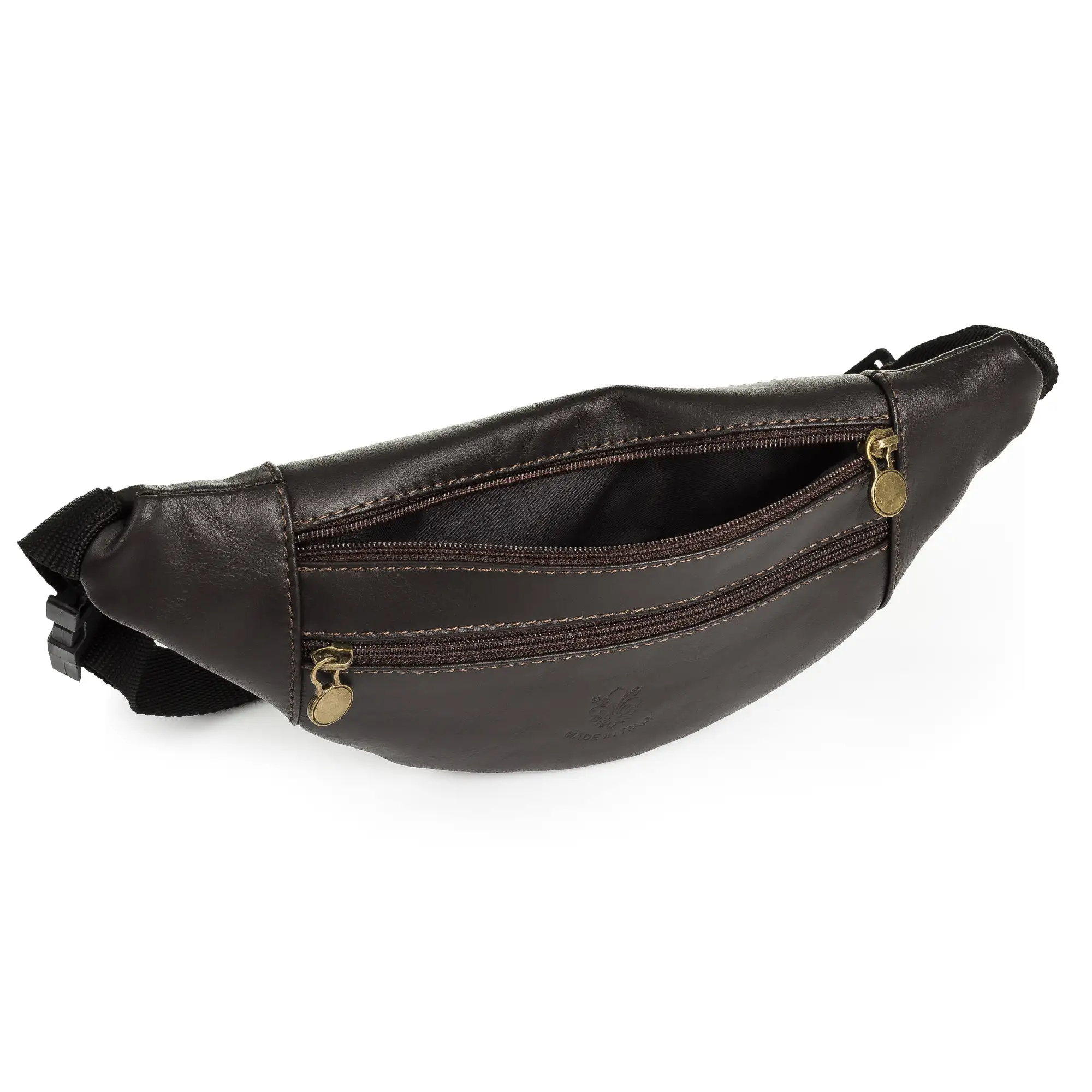 Clara Riñonera de moda Unisex.Piel auténtica Sauvage