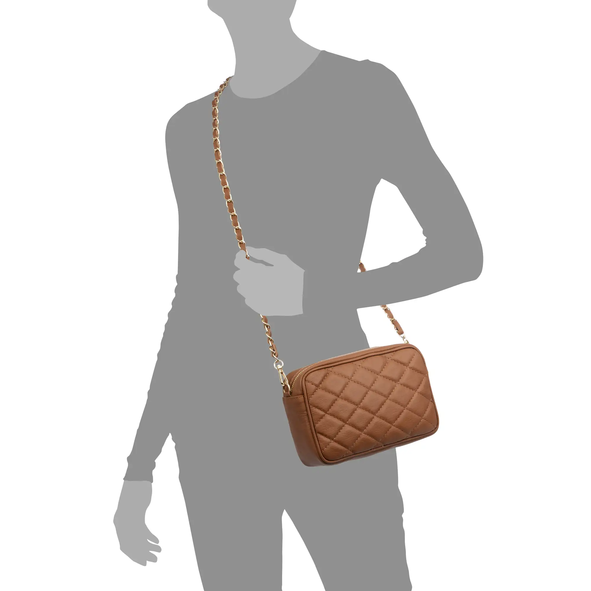 Cleopatra Bolso bandolera Mujer. Piel auténtica Piel Acolchada.