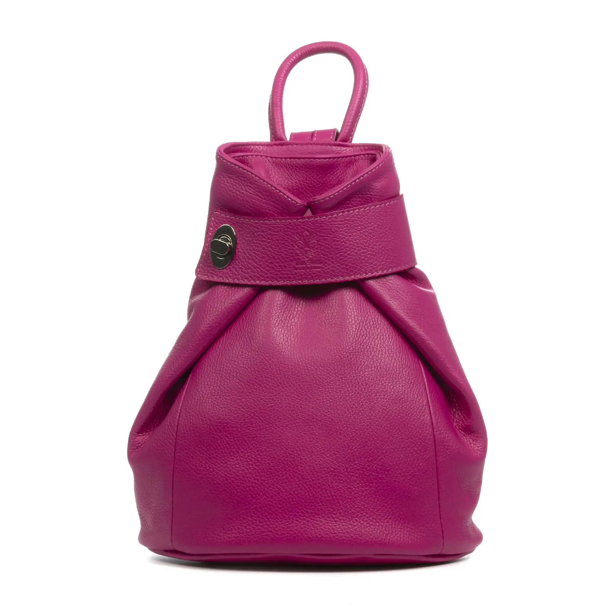 Edvige bolso mochila mujer. Piel auténtica acabado Dollaro
