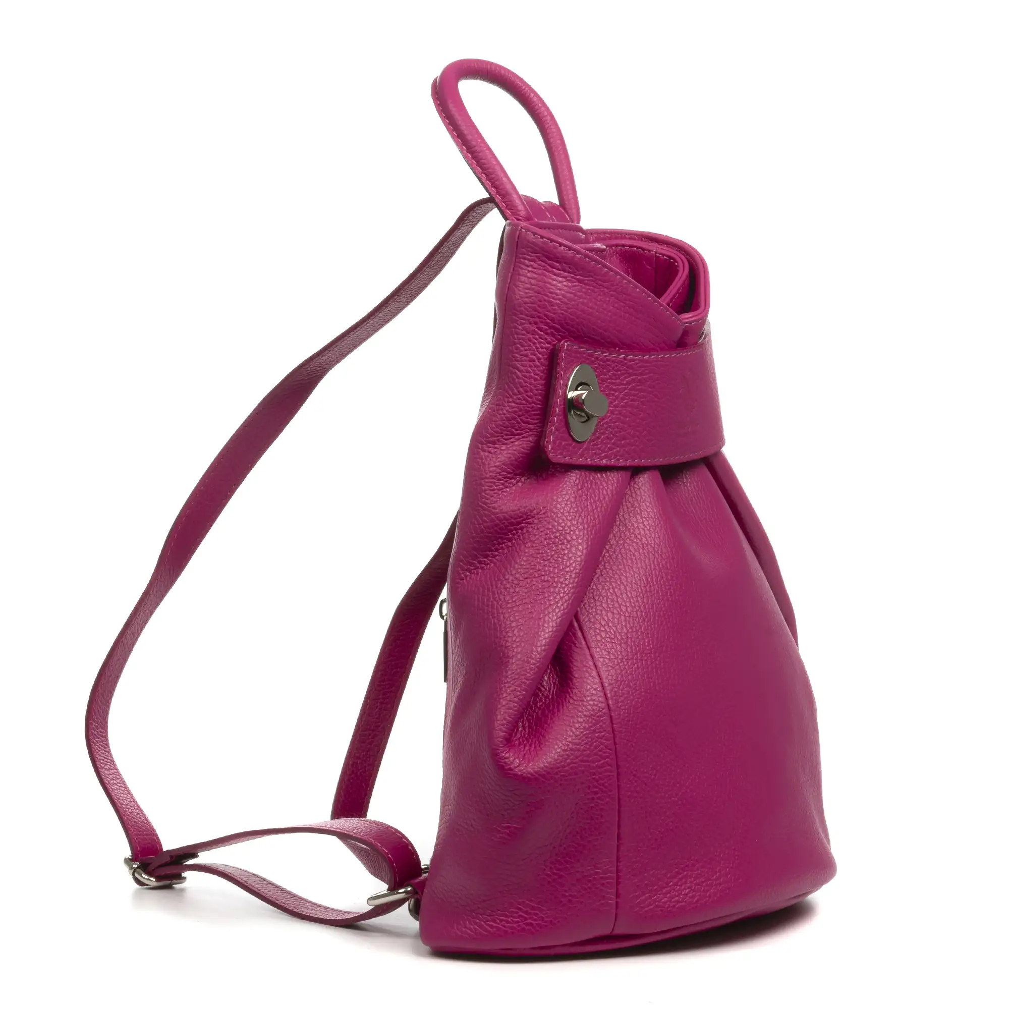 Edvige bolso mochila mujer. Piel auténtica acabado Dollaro