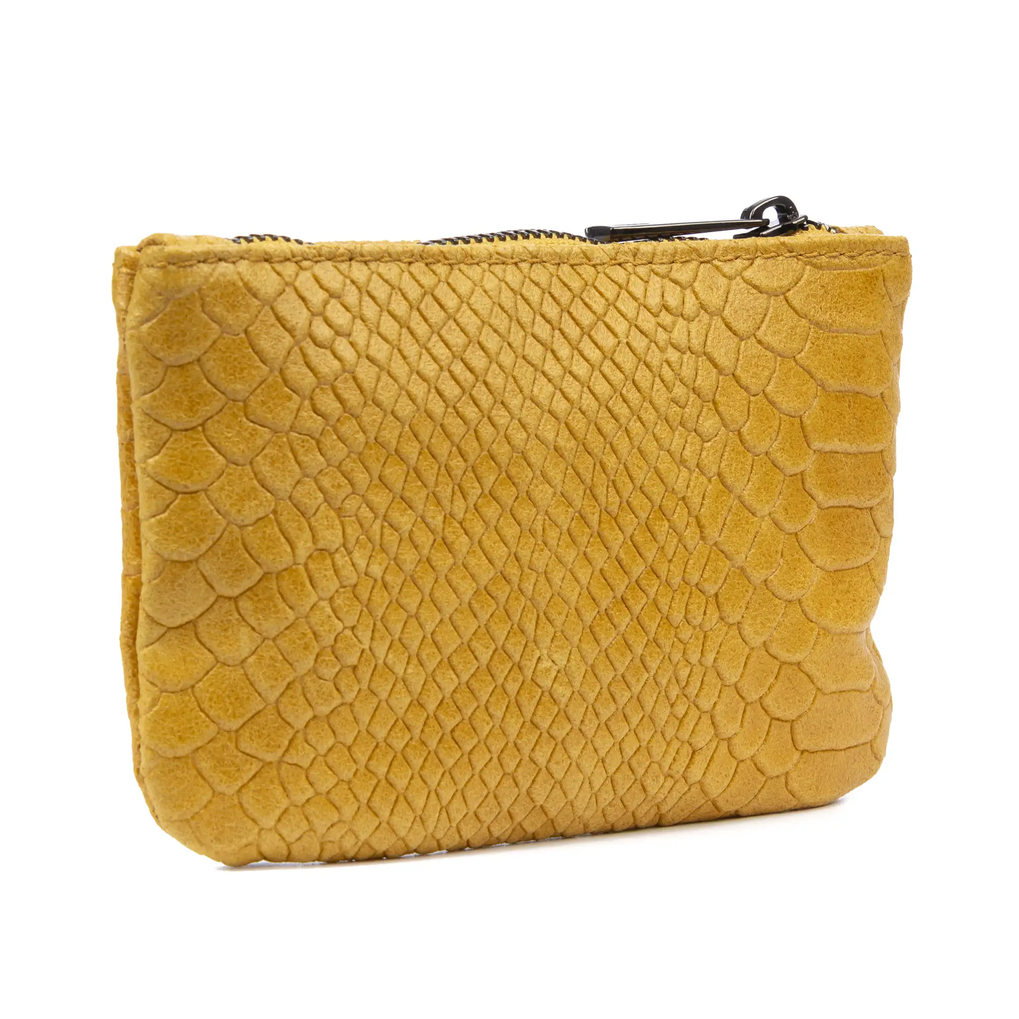 Seconda Cartera Mujer Mujer.Piel auténtica Gamuza Grabado Serpiente 