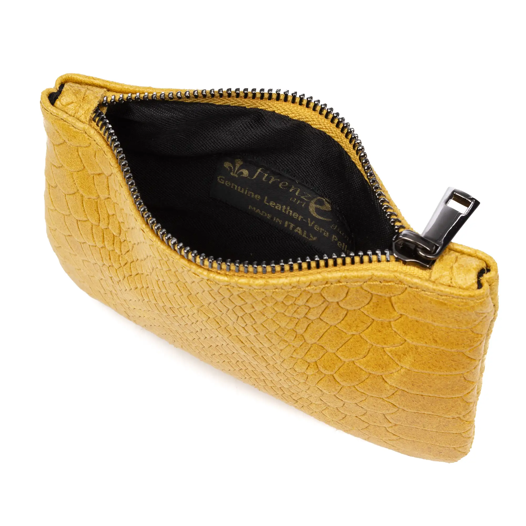 Seconda Cartera Mujer Mujer.Piel auténtica Gamuza Grabado Serpiente 