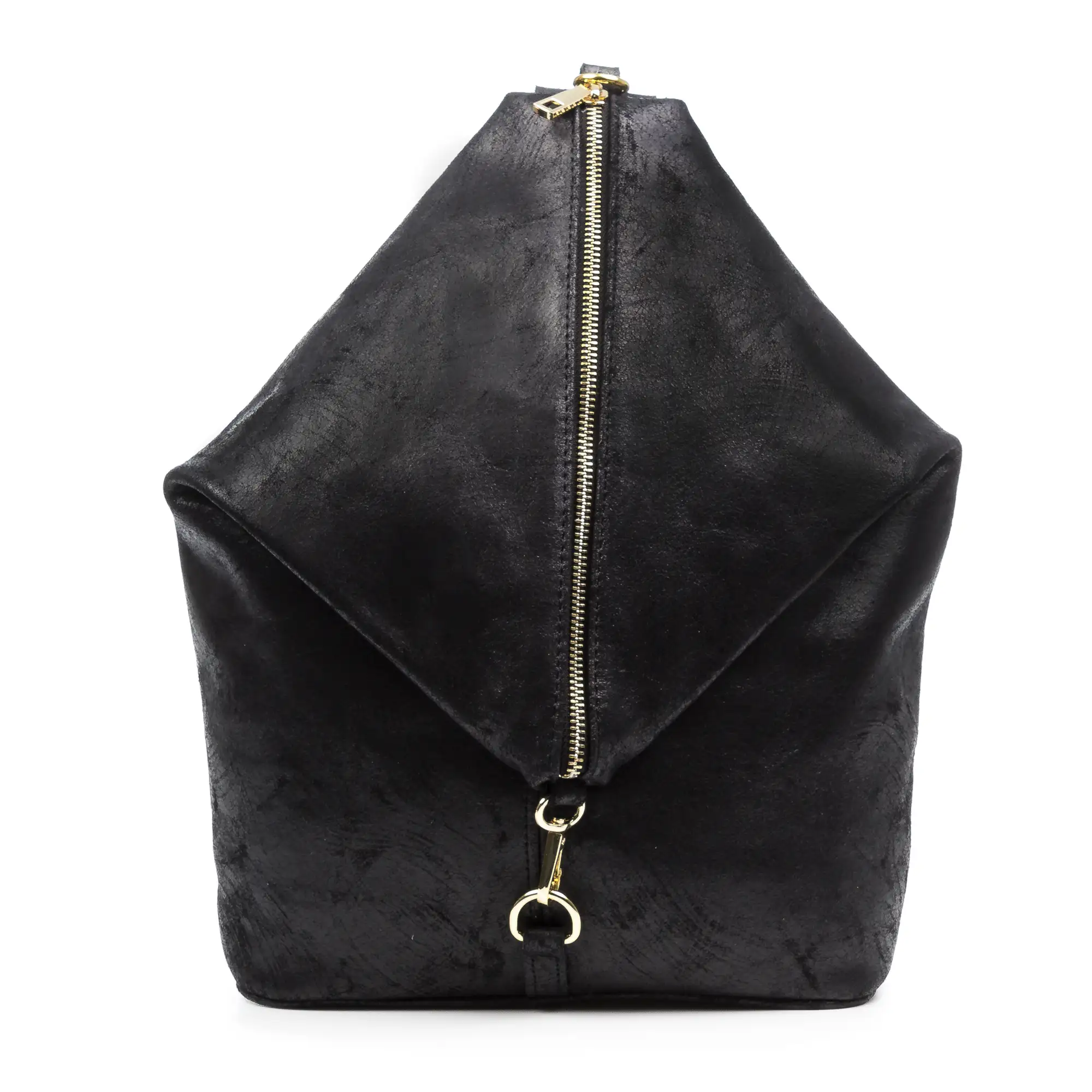 Lorena Bolso mochila Mujer.Piel auténtica Gamuza Lavado a la Piedra 