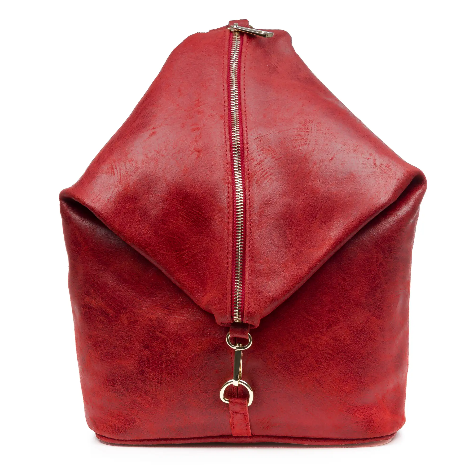 Lorena Bolso mochila Mujer.Piel auténtica Gamuza Lavado a la Piedra 