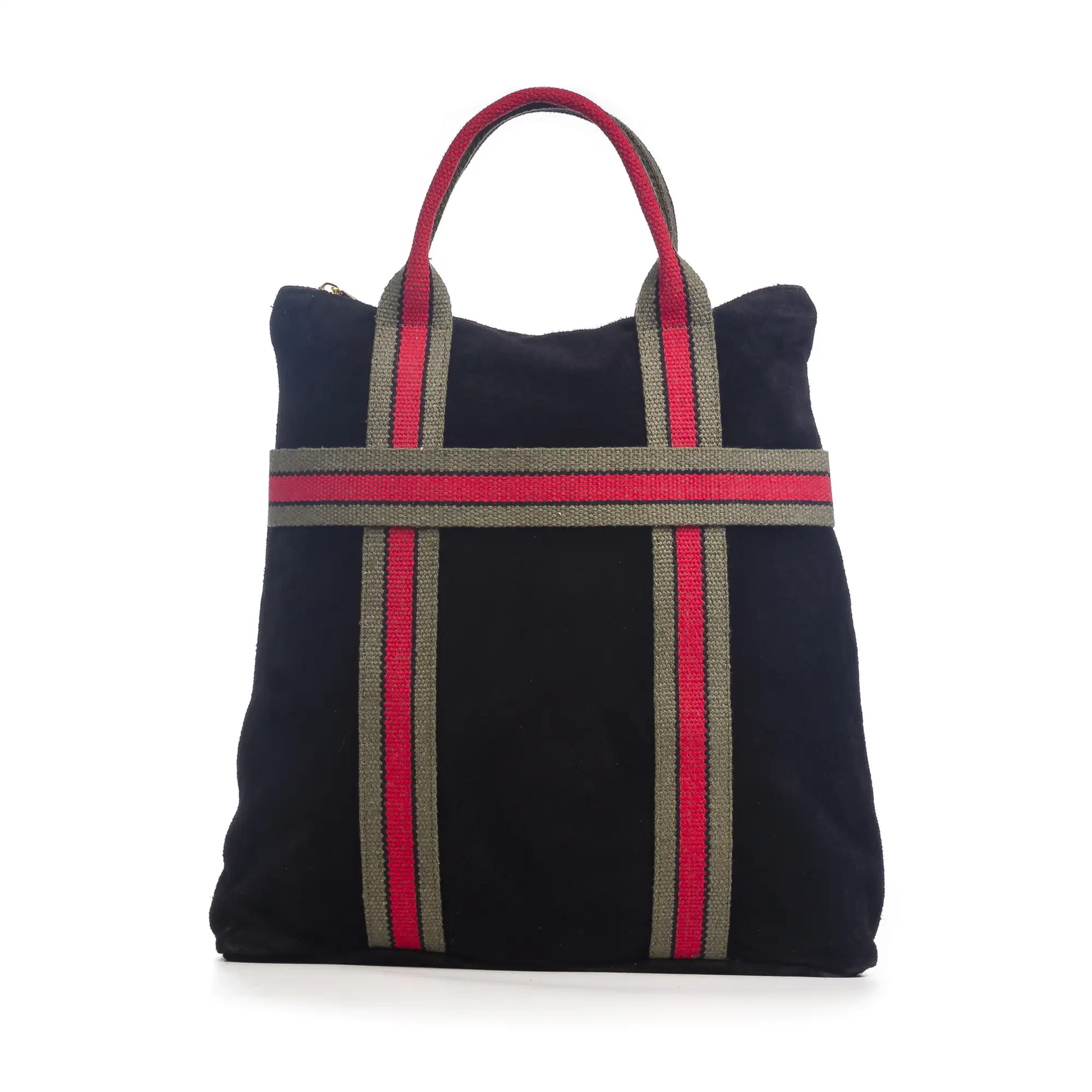 Venusta Bolso mochila Mujer.Piel auténtica Gamuza  Lona Premium Estampado