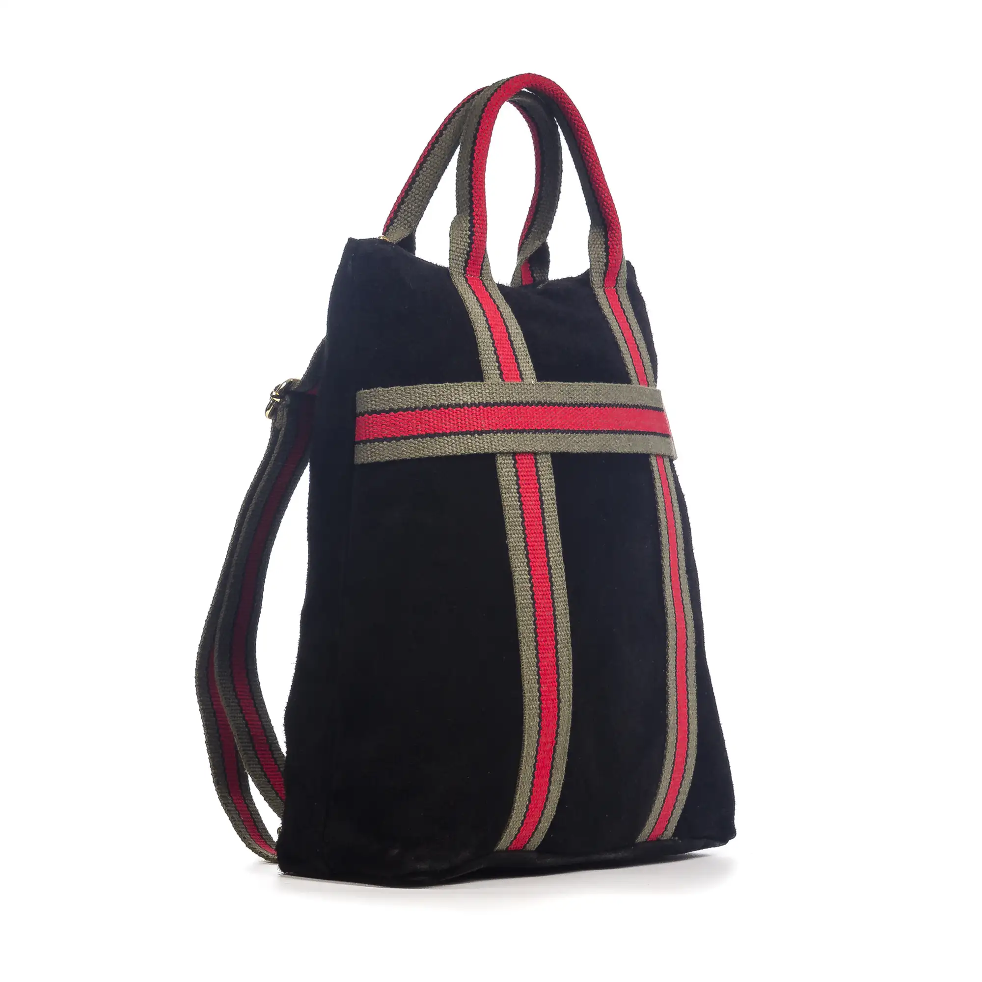 Venusta Bolso mochila Mujer.Piel auténtica Gamuza  Lona Premium Estampado