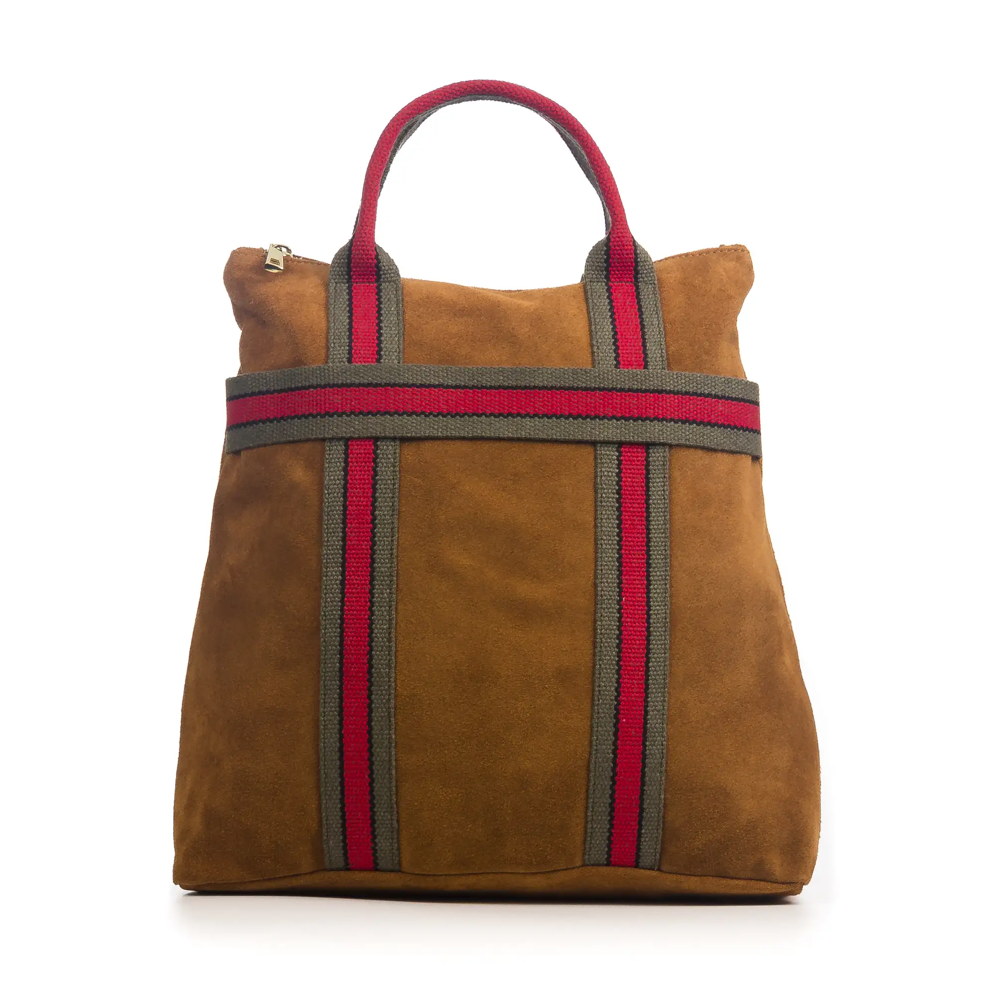 Venusta Bolso mochila Mujer.Piel auténtica Gamuza  Lona Premium Estampado
