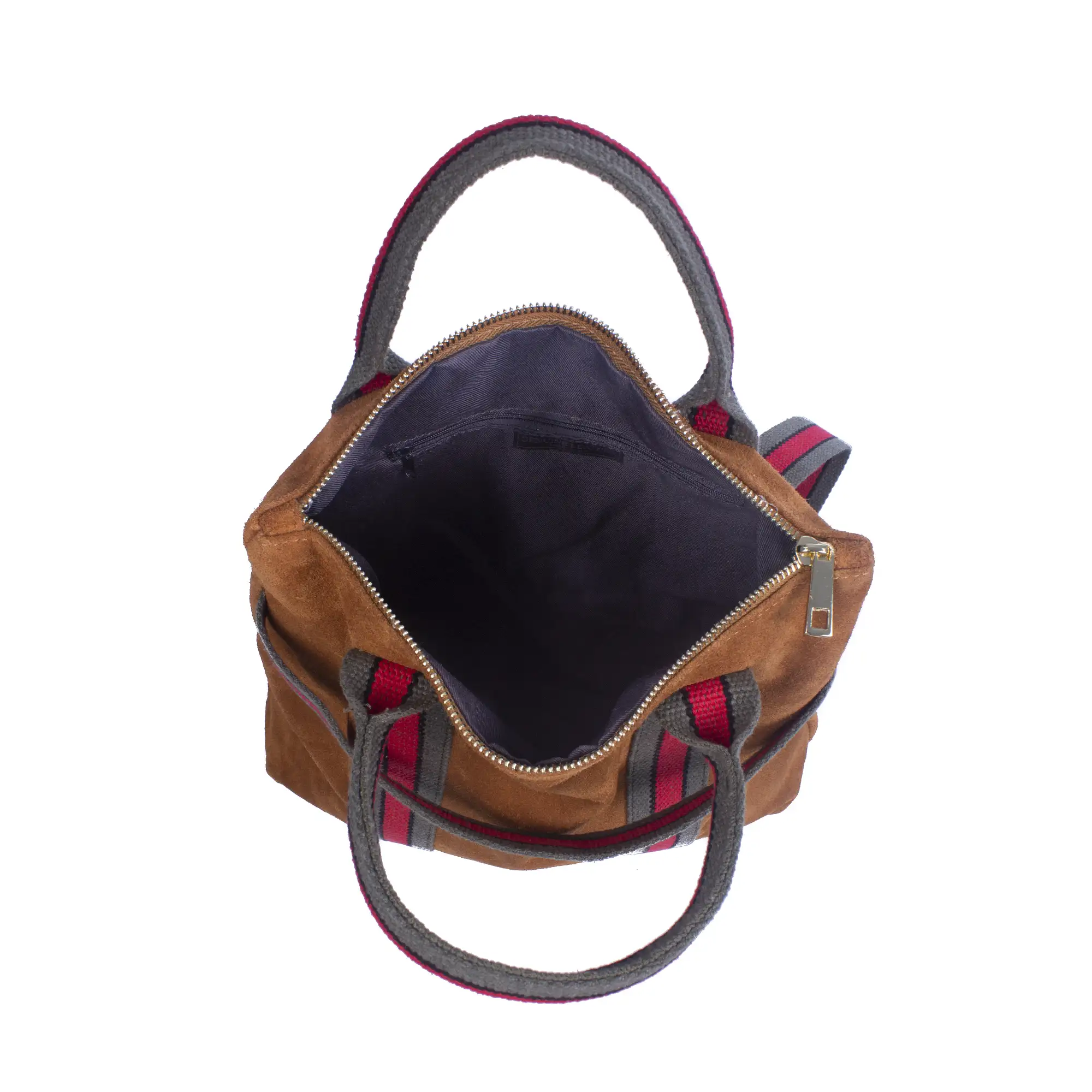 Venusta Bolso mochila Mujer.Piel auténtica Gamuza  Lona Premium Estampado