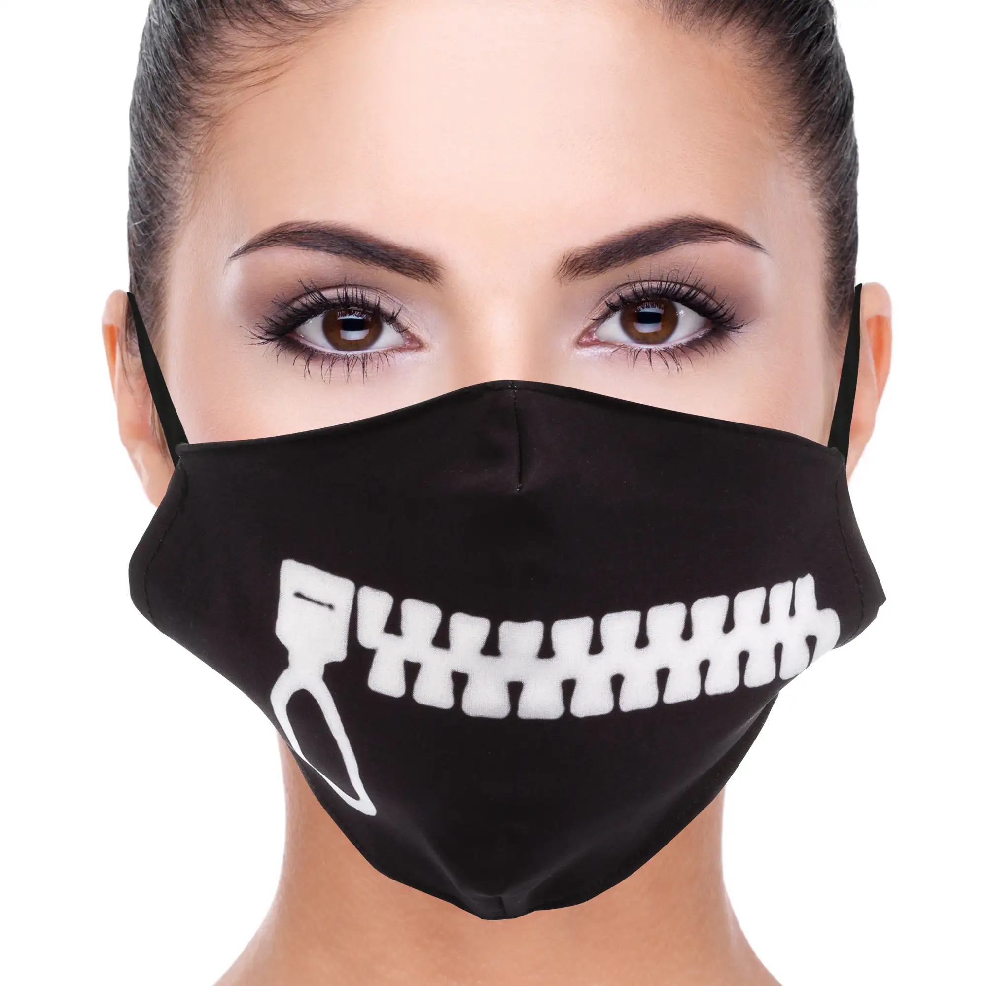 Mascarilla moda adulto algodón estampado ZIPPER. Filtro no incluido.