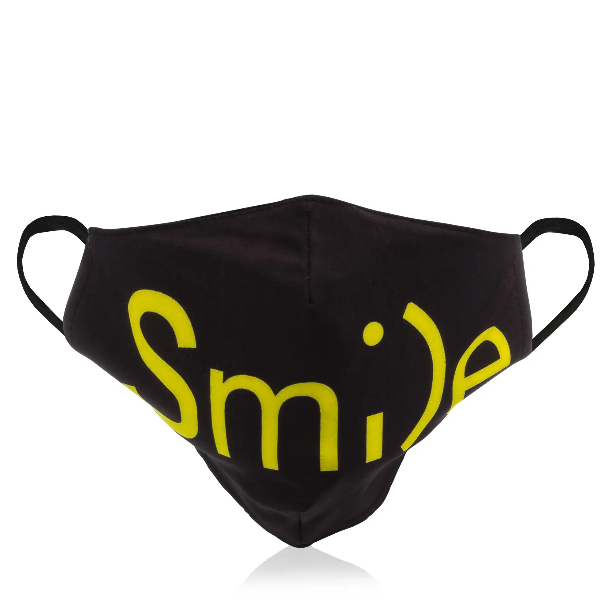 Mascarilla moda adulto algodón estampado SMILE CORAZÓN. Filtro no incluido.