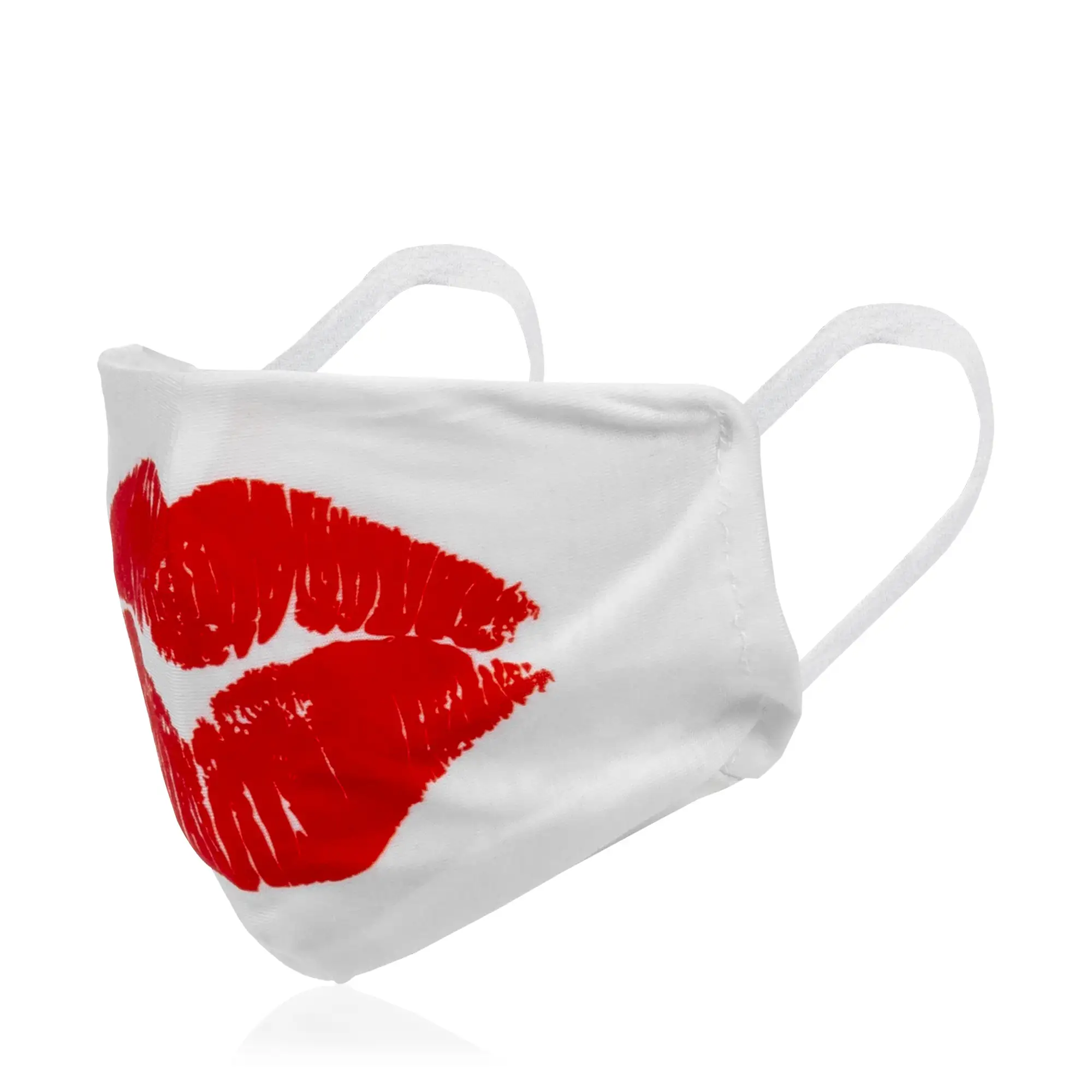 Mascarilla moda adulto algodón estampado KISS. Filtro no incluido.